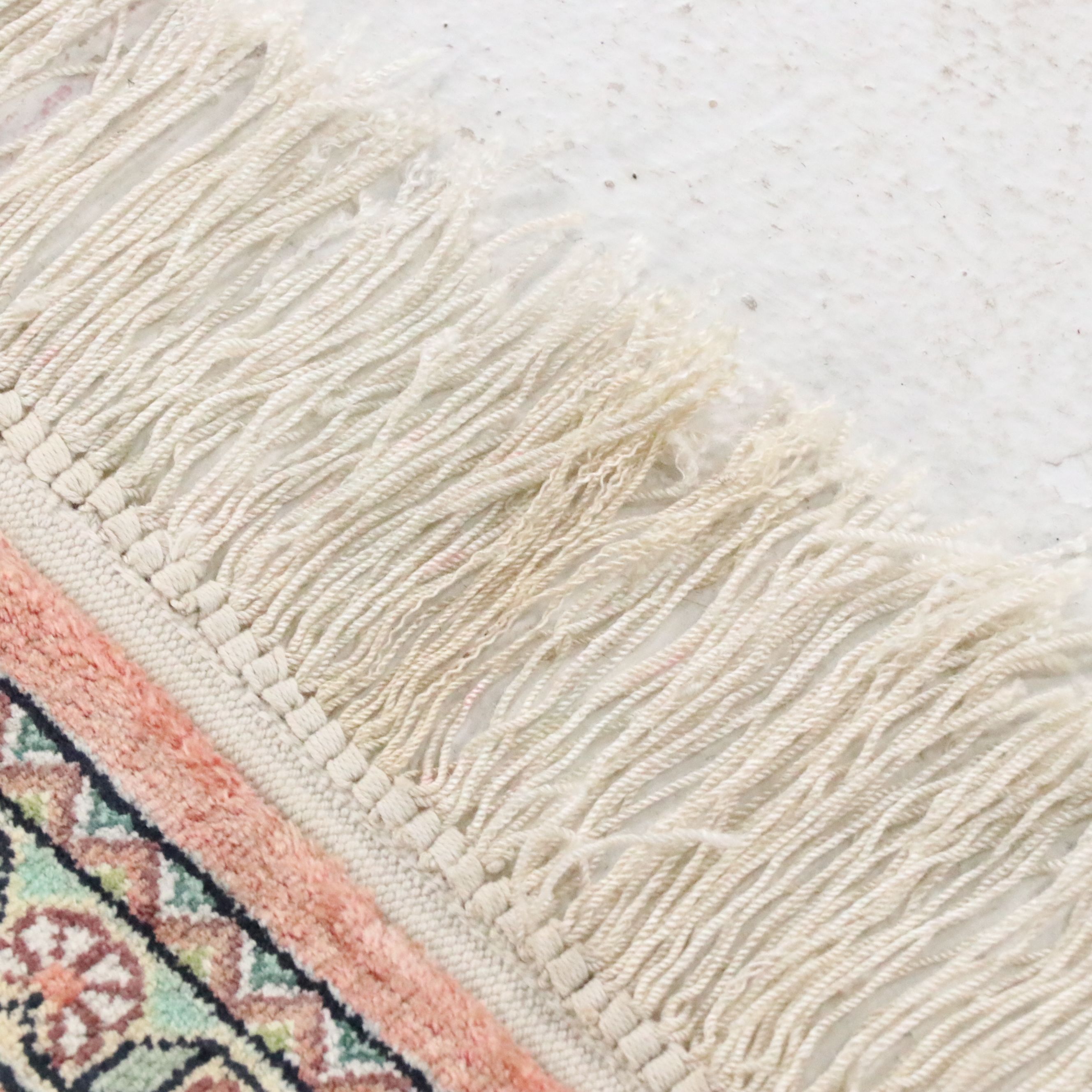 3'11 x 6'6 Hand-Knotted Persian Qom Silk Area Rug