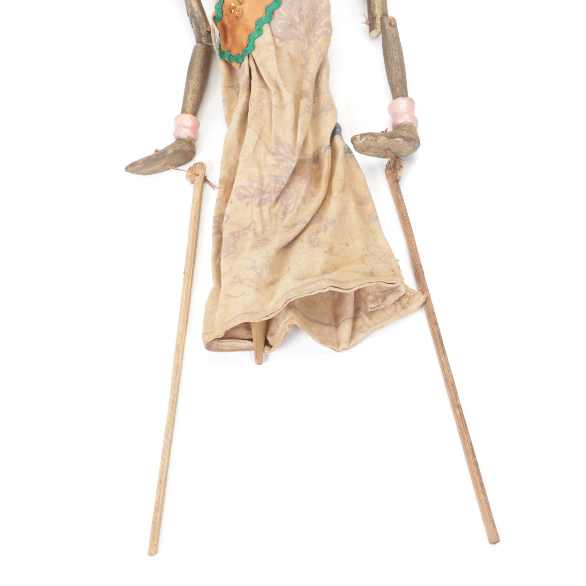 Indonesian Wayang Golek Rod Puppets