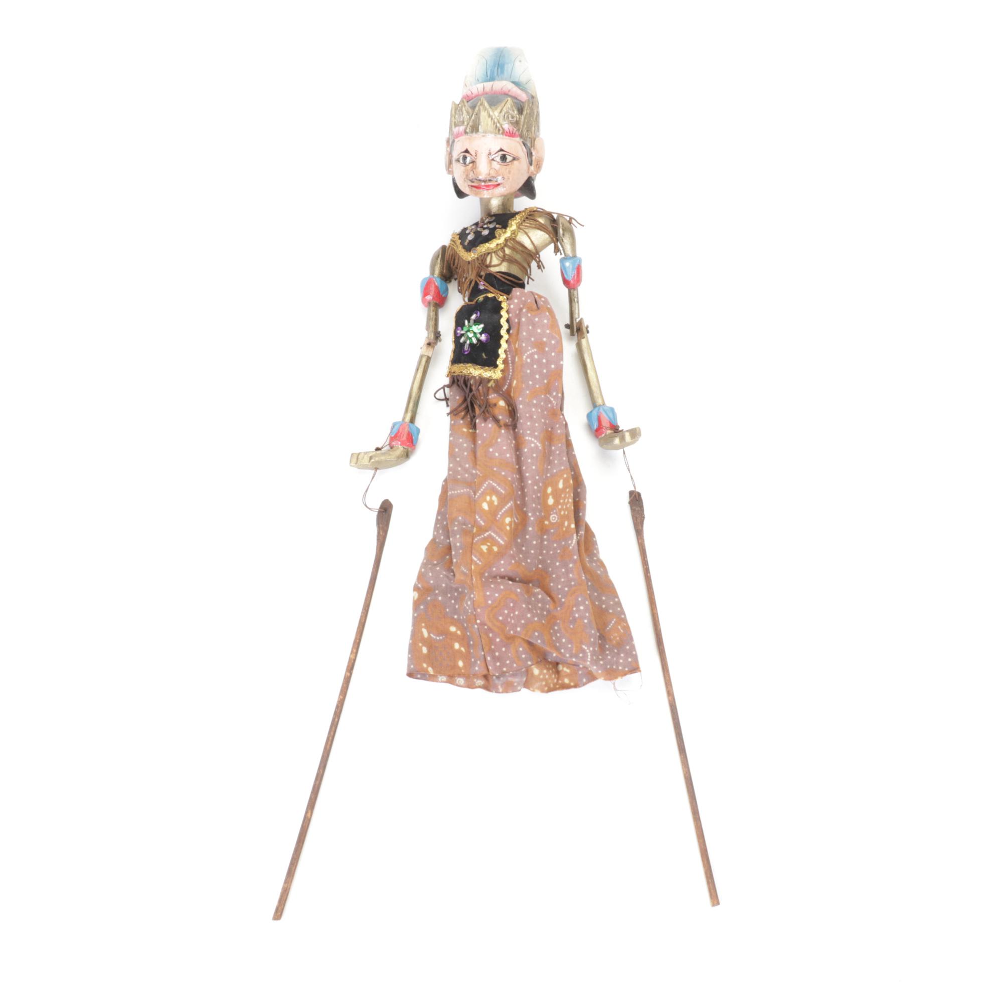 Indonesian Wayang Golek Rod Puppets