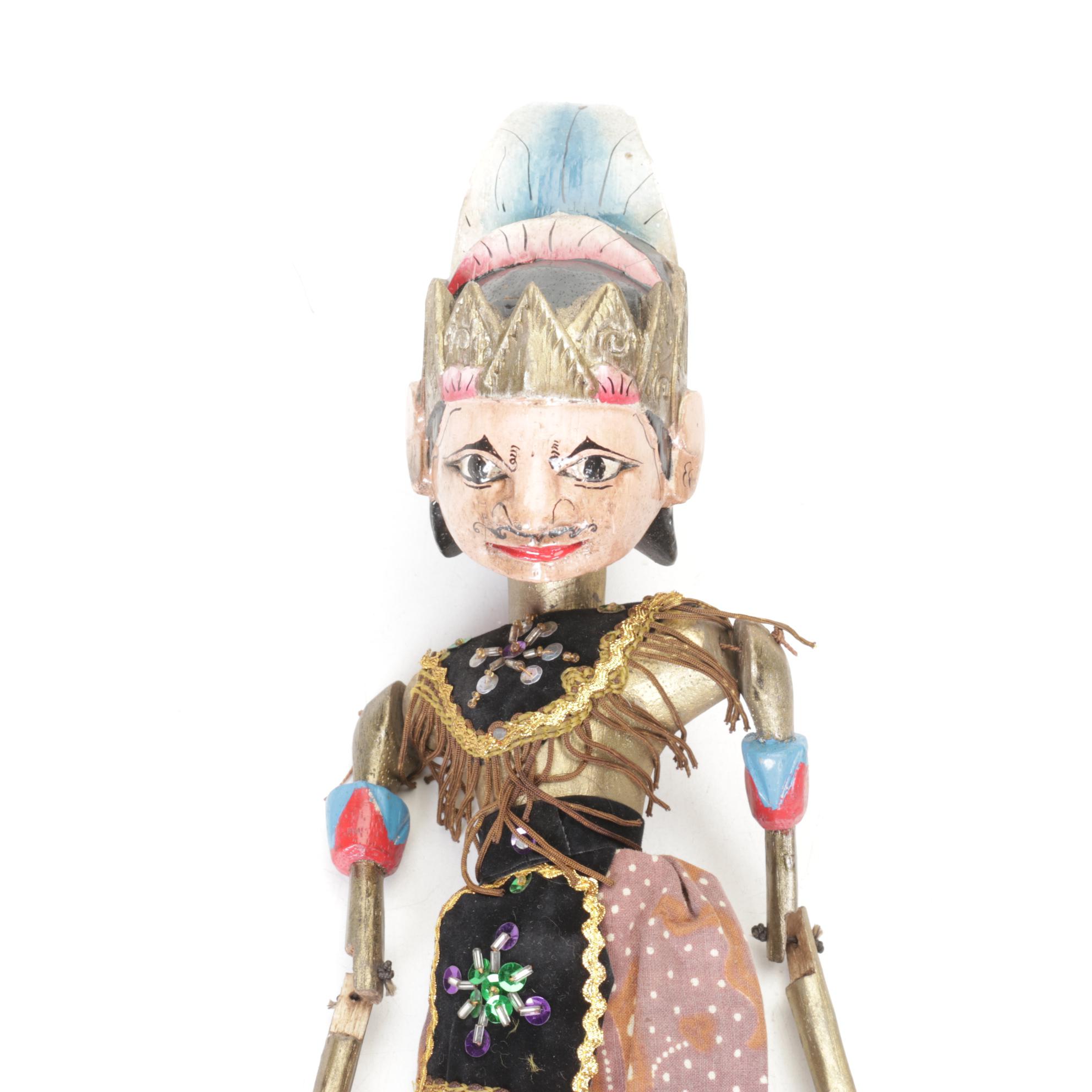 Indonesian Wayang Golek Rod Puppets