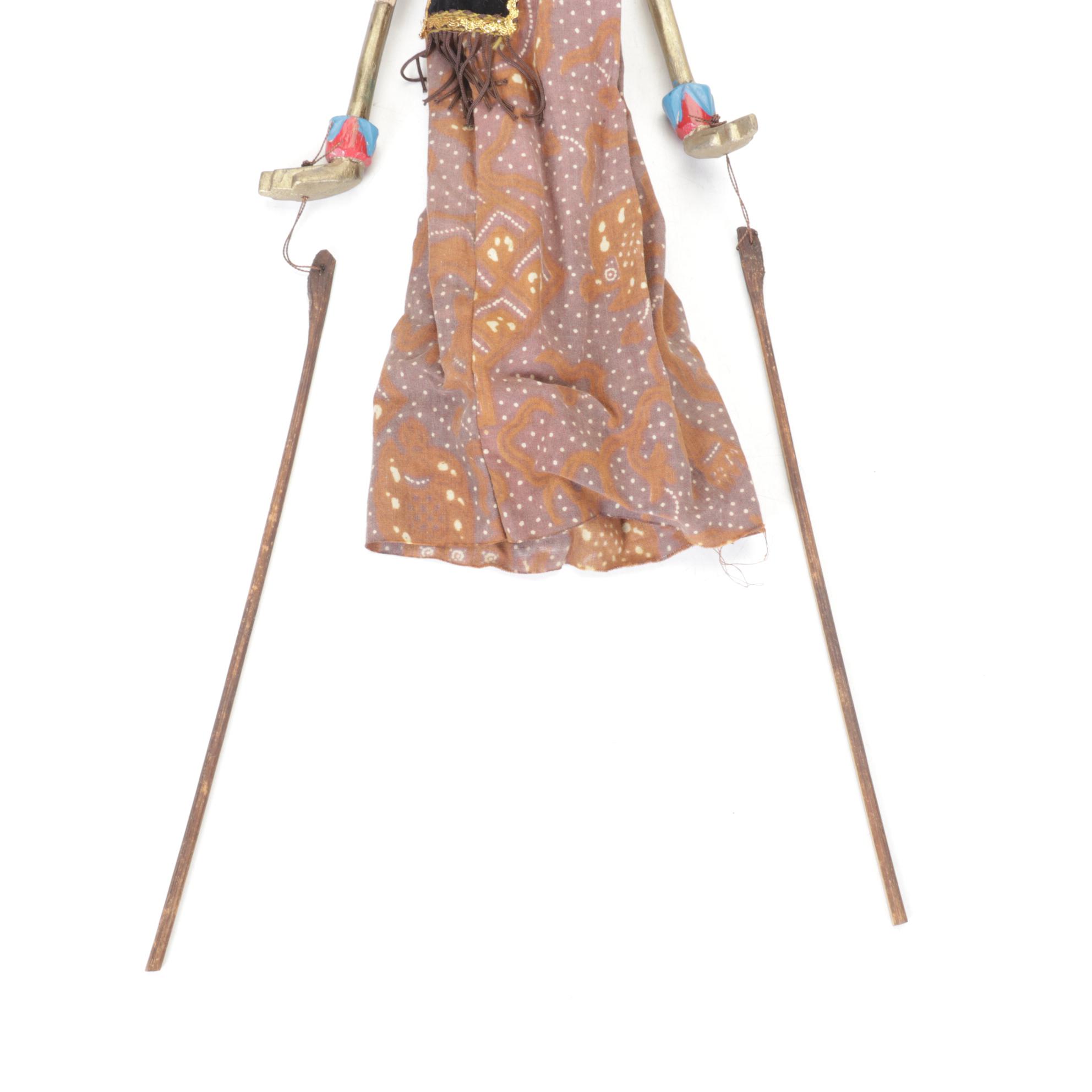 Indonesian Wayang Golek Rod Puppets