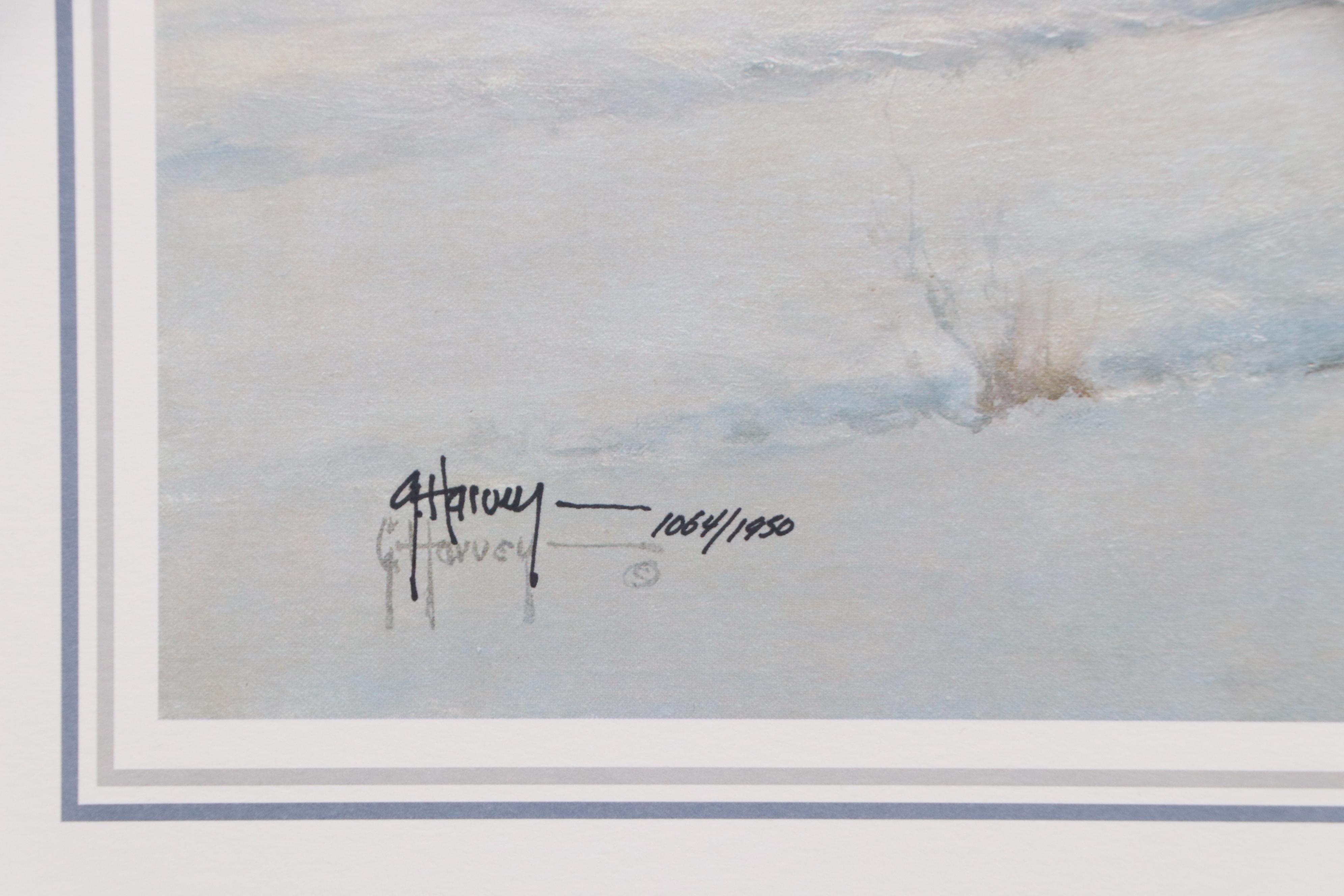 G. Harvey Civil War Offset Lithograph "Horses for the Confederacy," 1992