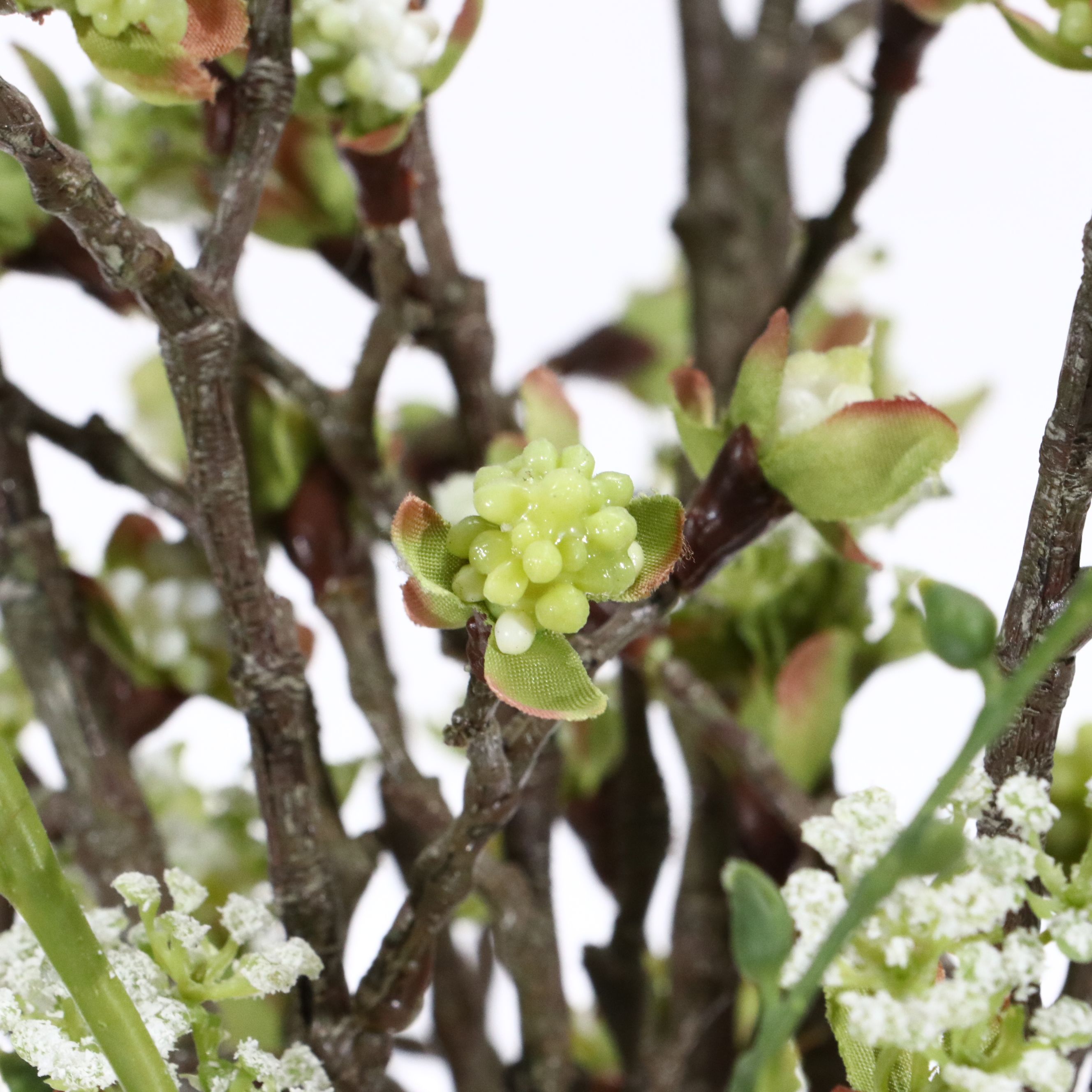 Artificial Roses and Other Plants with Rococo Style Vases