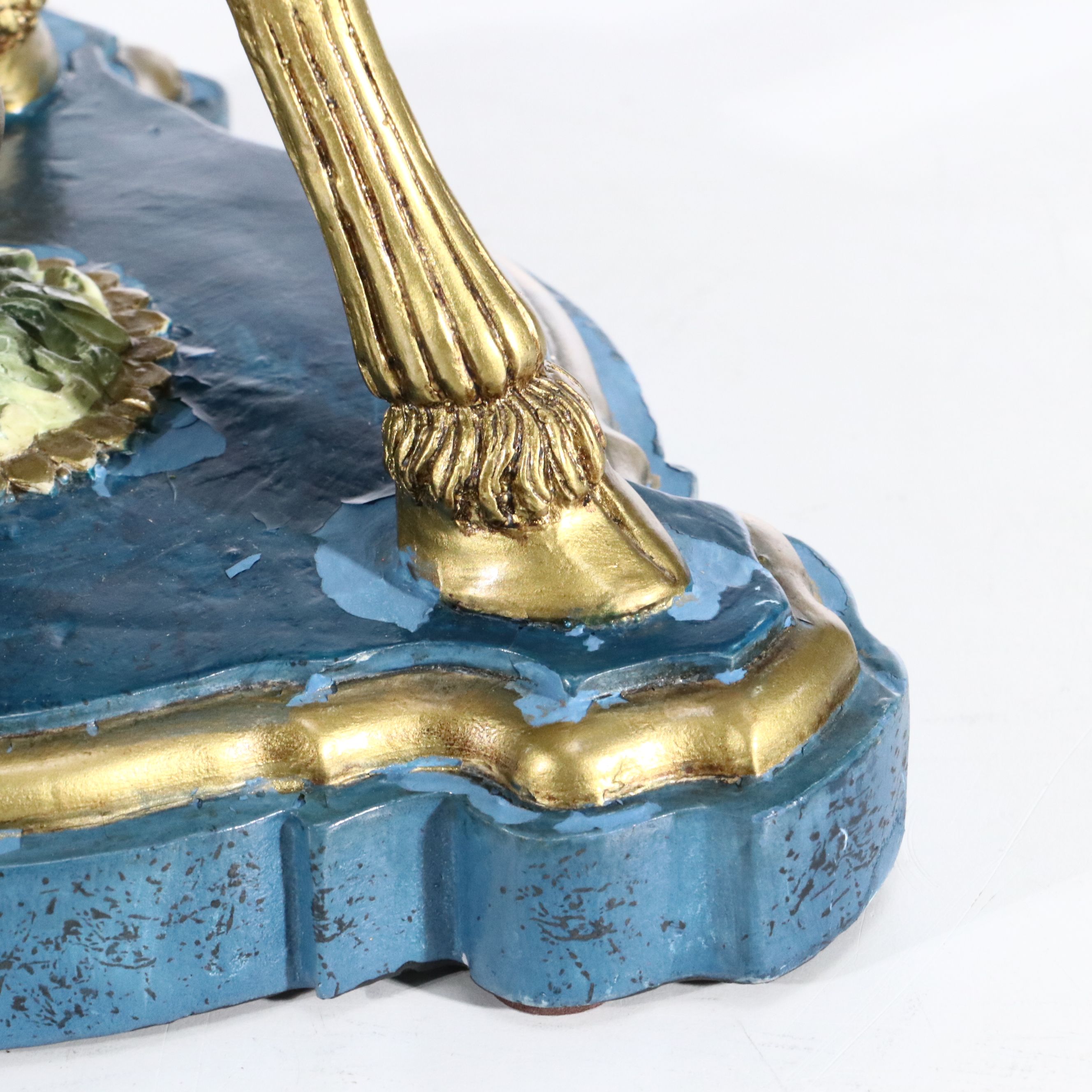 Artificial Roses and Other Plants with Rococo Style Vases