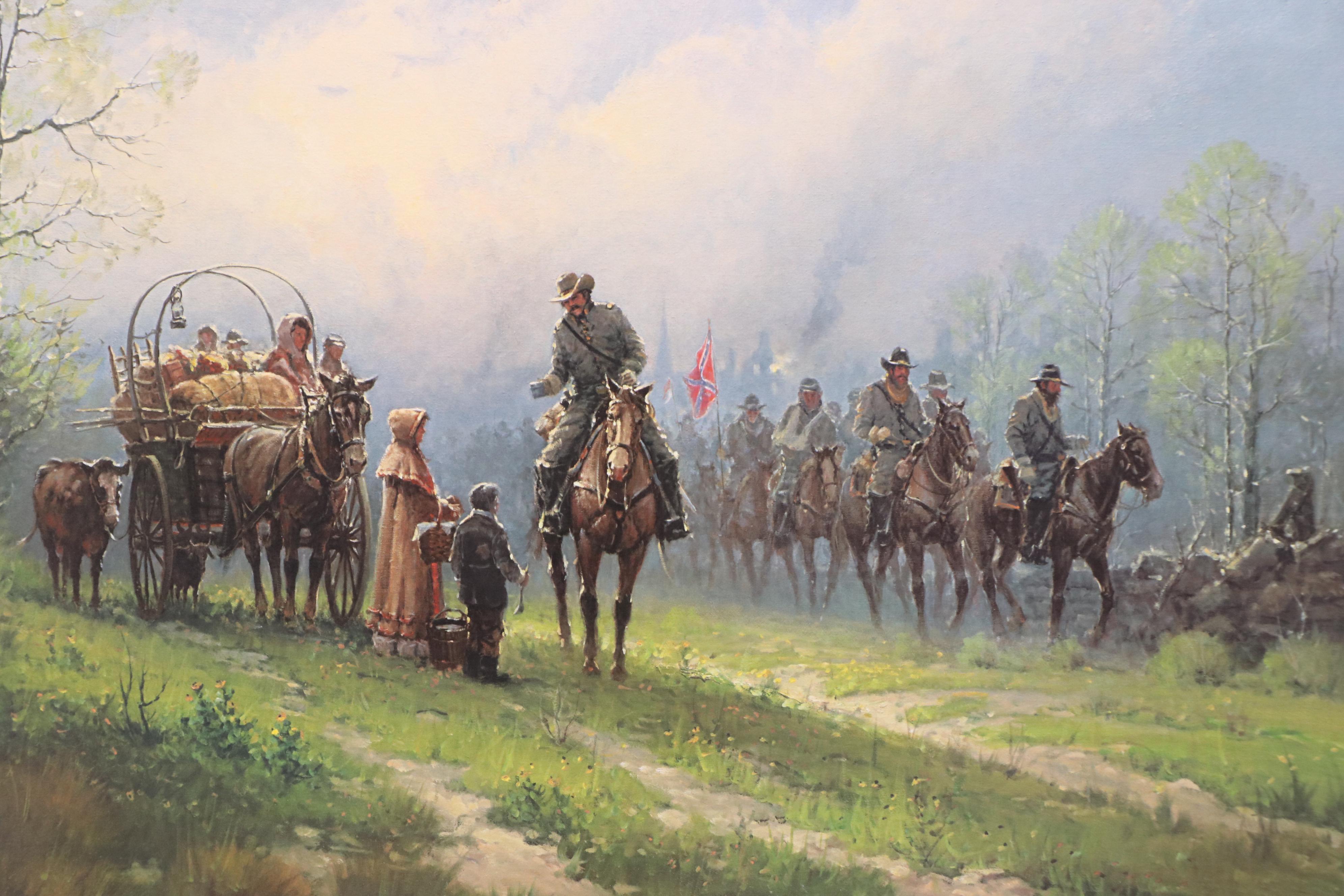 G. Harvey Civil War Offset Lithograph "Siege of the South," 1992