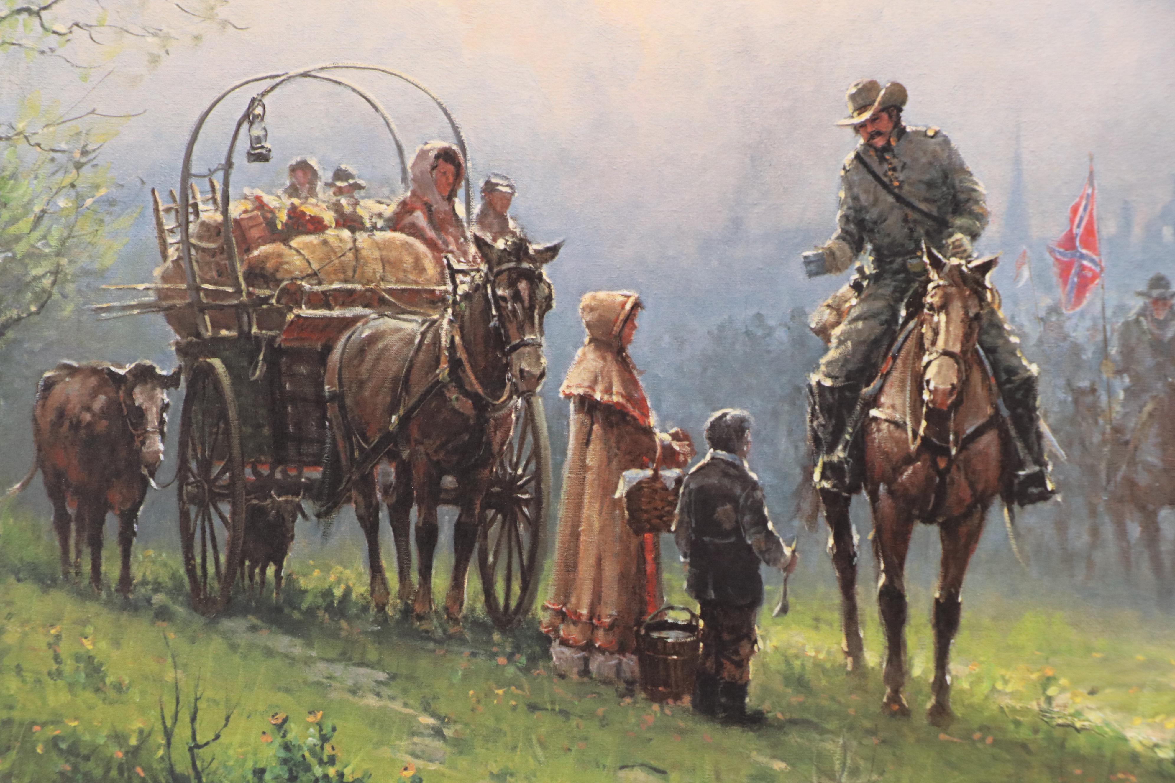 G. Harvey Civil War Offset Lithograph "Siege of the South," 1992