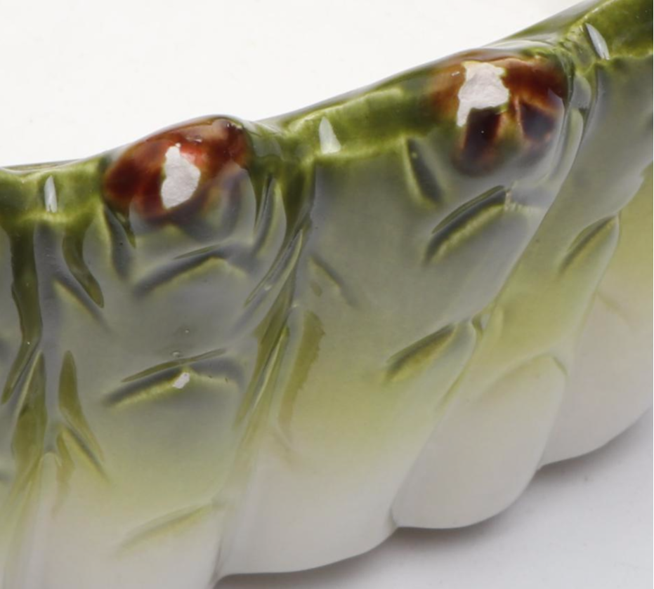 Mancer Italian Majolica Asparagus Baking Dish with Other Serving Pieces