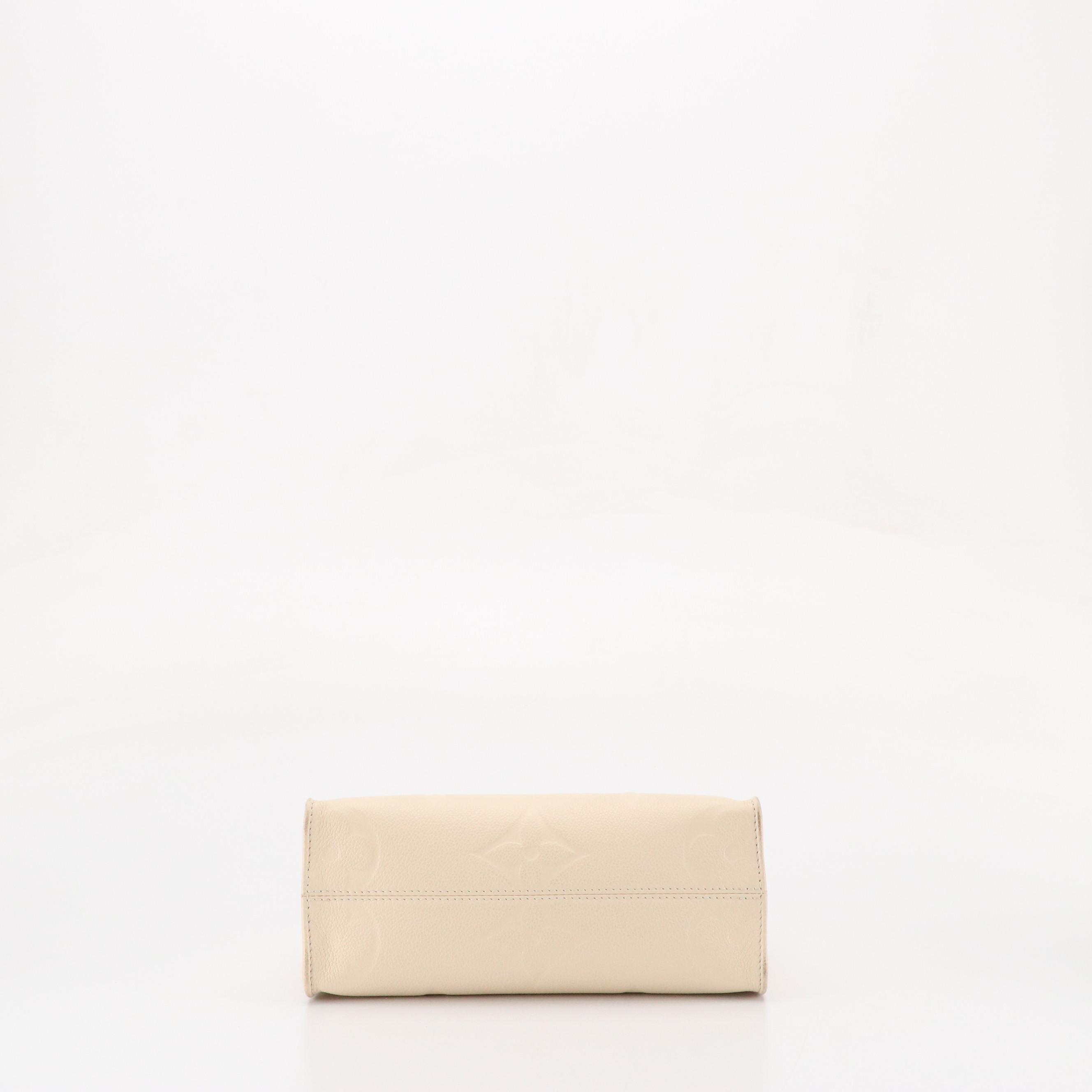 Louis Vuitton OnTheGo PM Two-Way Bag in Beige Giant Monogram Empreinte Leather