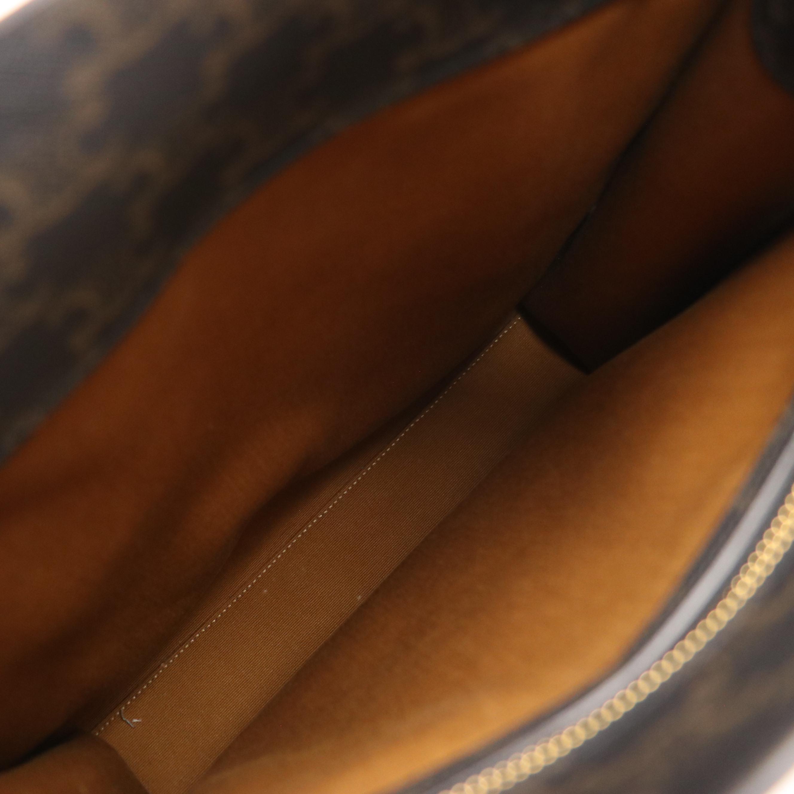 Celine Vertical Two-Way Tote in Jumbo Triomphe Canvas and Leather