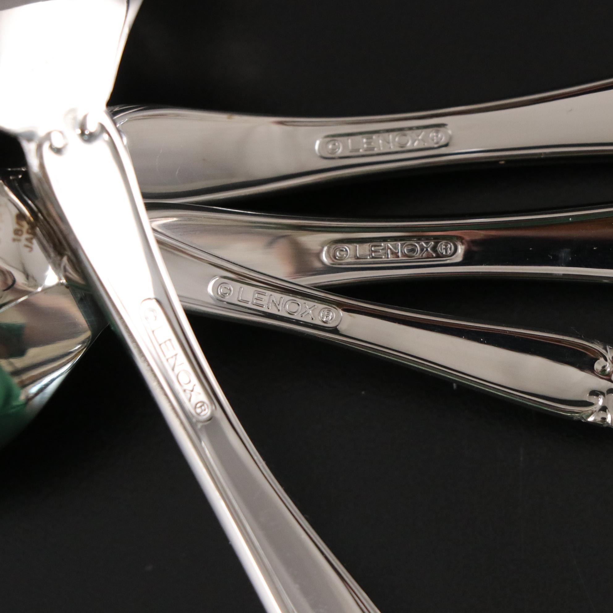 Lenox "Holiday" Candle Holders, Flatware & Other Dishware