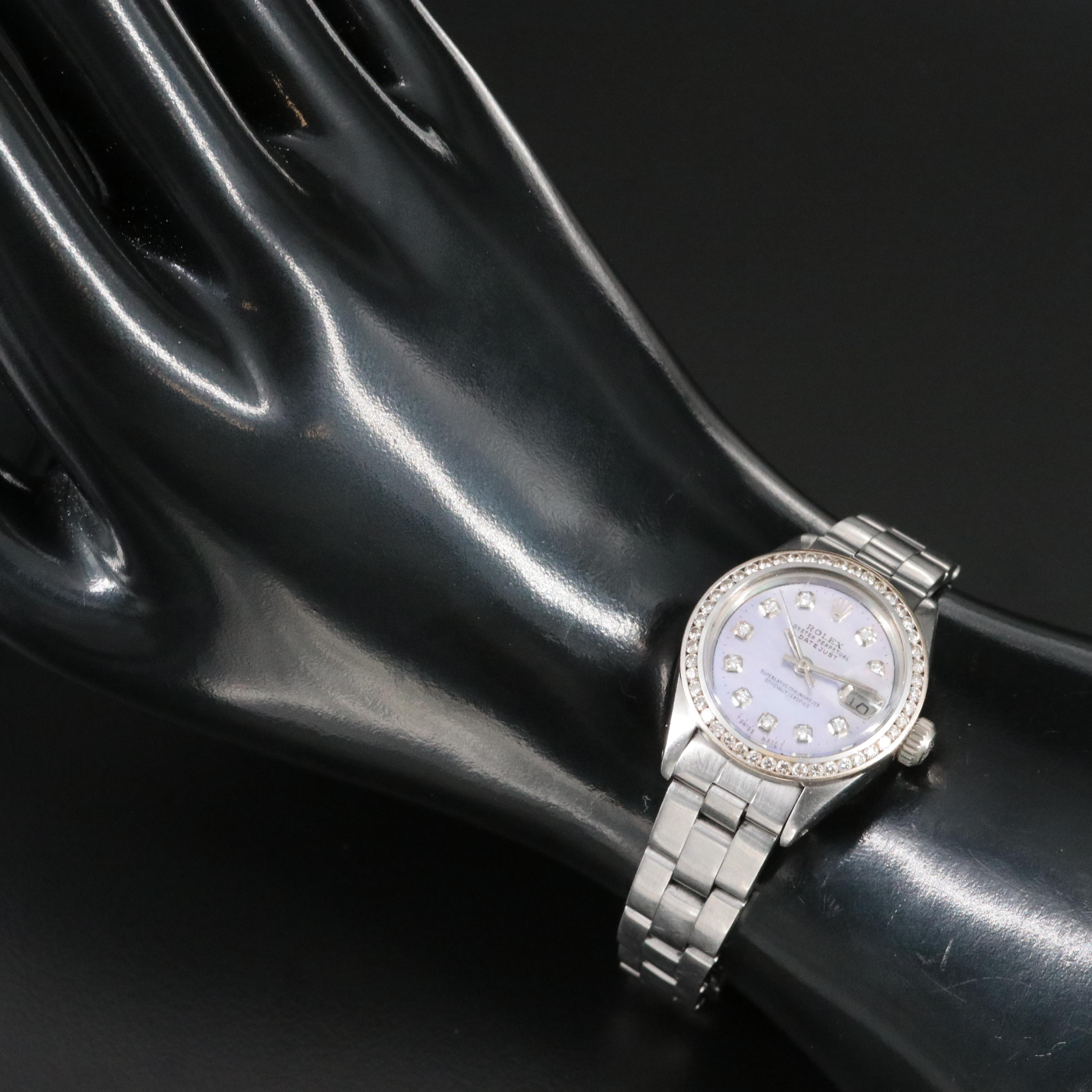 Rolex Datejust 6919 Custom Diamond Vintage Watch c.1978