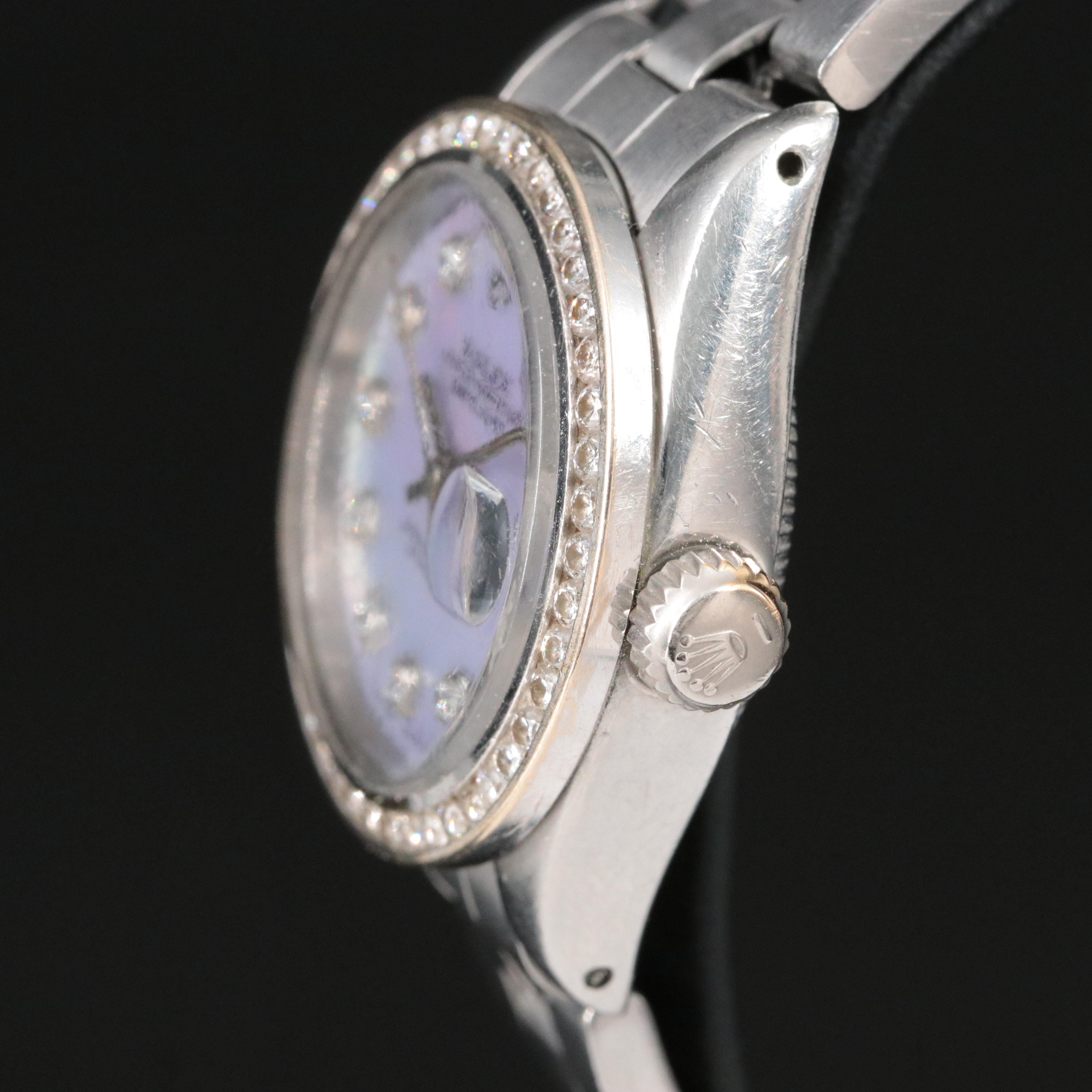 Rolex Datejust 6919 Custom Diamond Vintage Watch c.1978