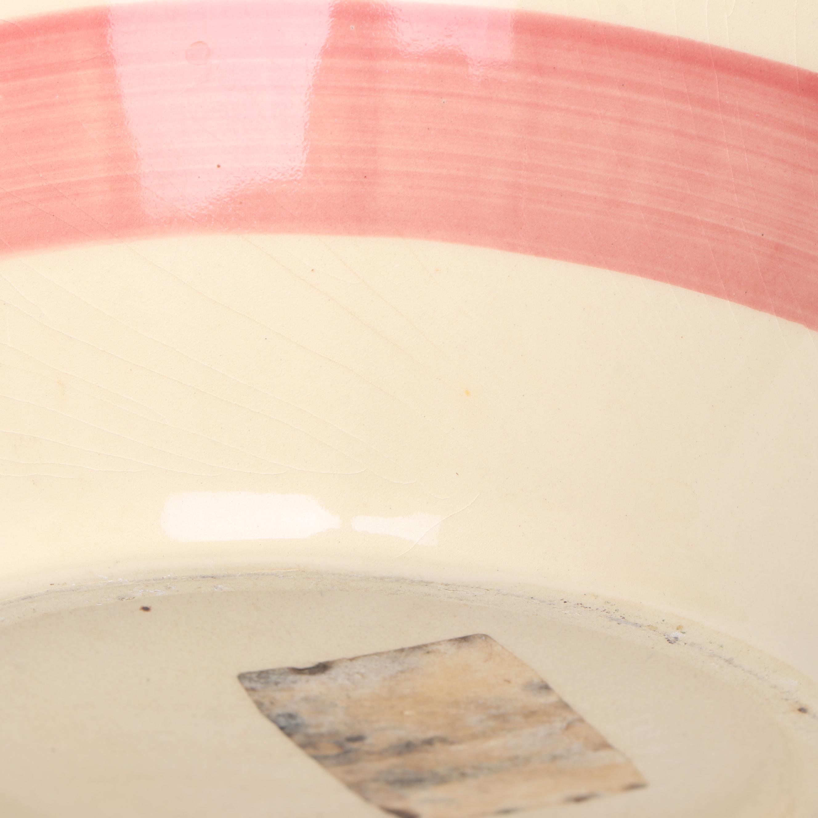 Primitive Style Copper Milk Pail with Batter and Other Bowls