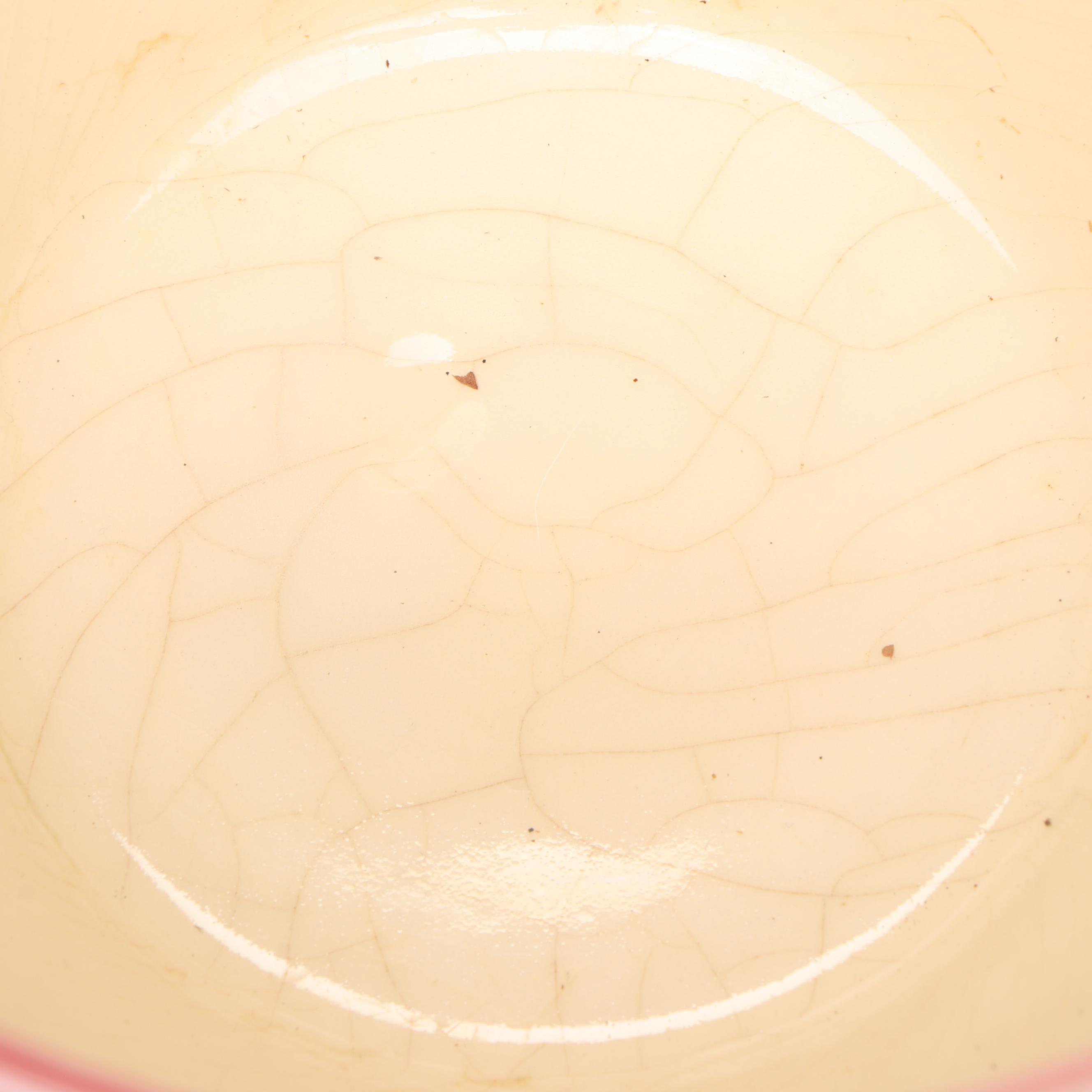 Primitive Style Copper Milk Pail with Batter and Other Bowls