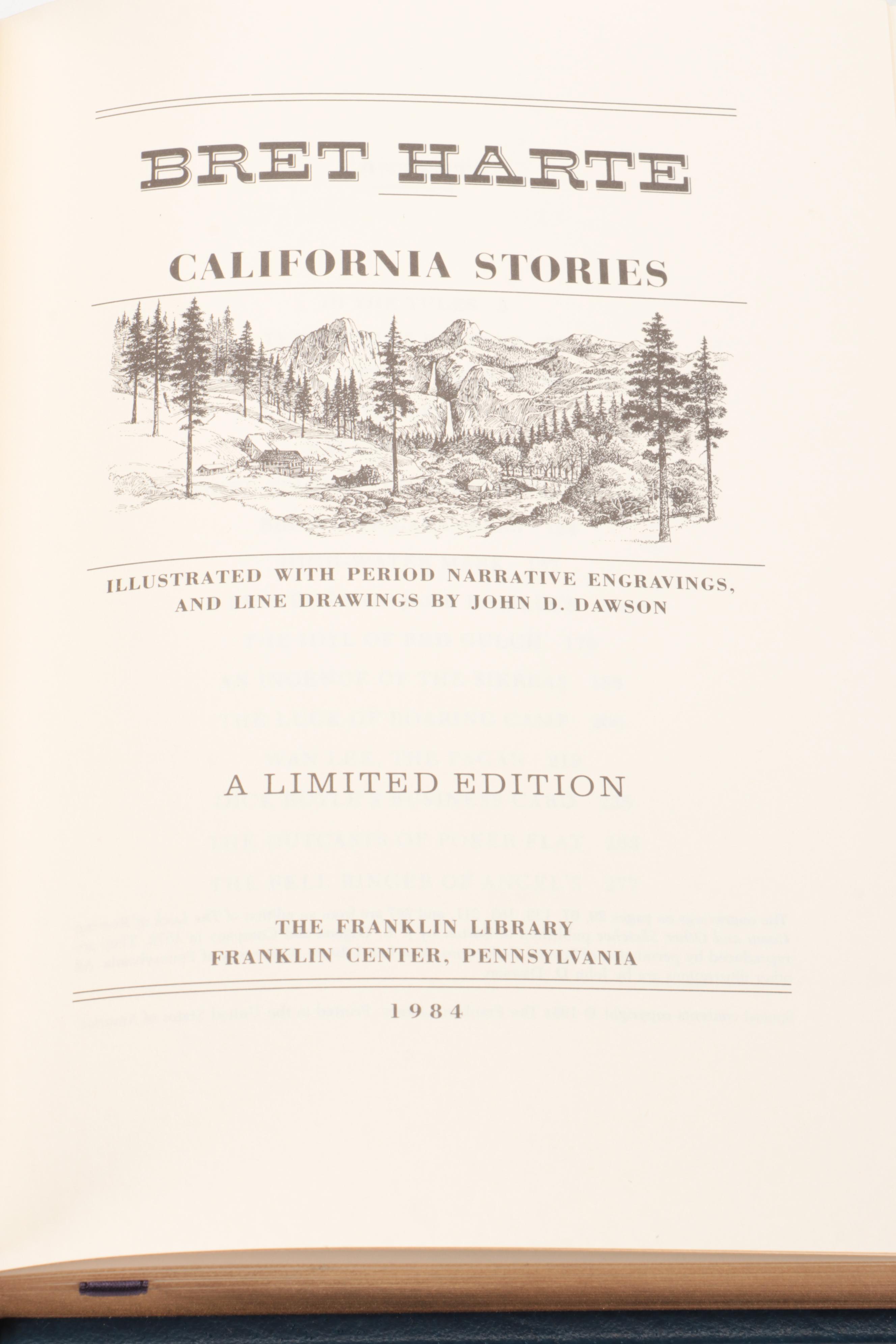 Franklin Library Dashiell Hammett, Dylan Thomas and More Short Story Collections