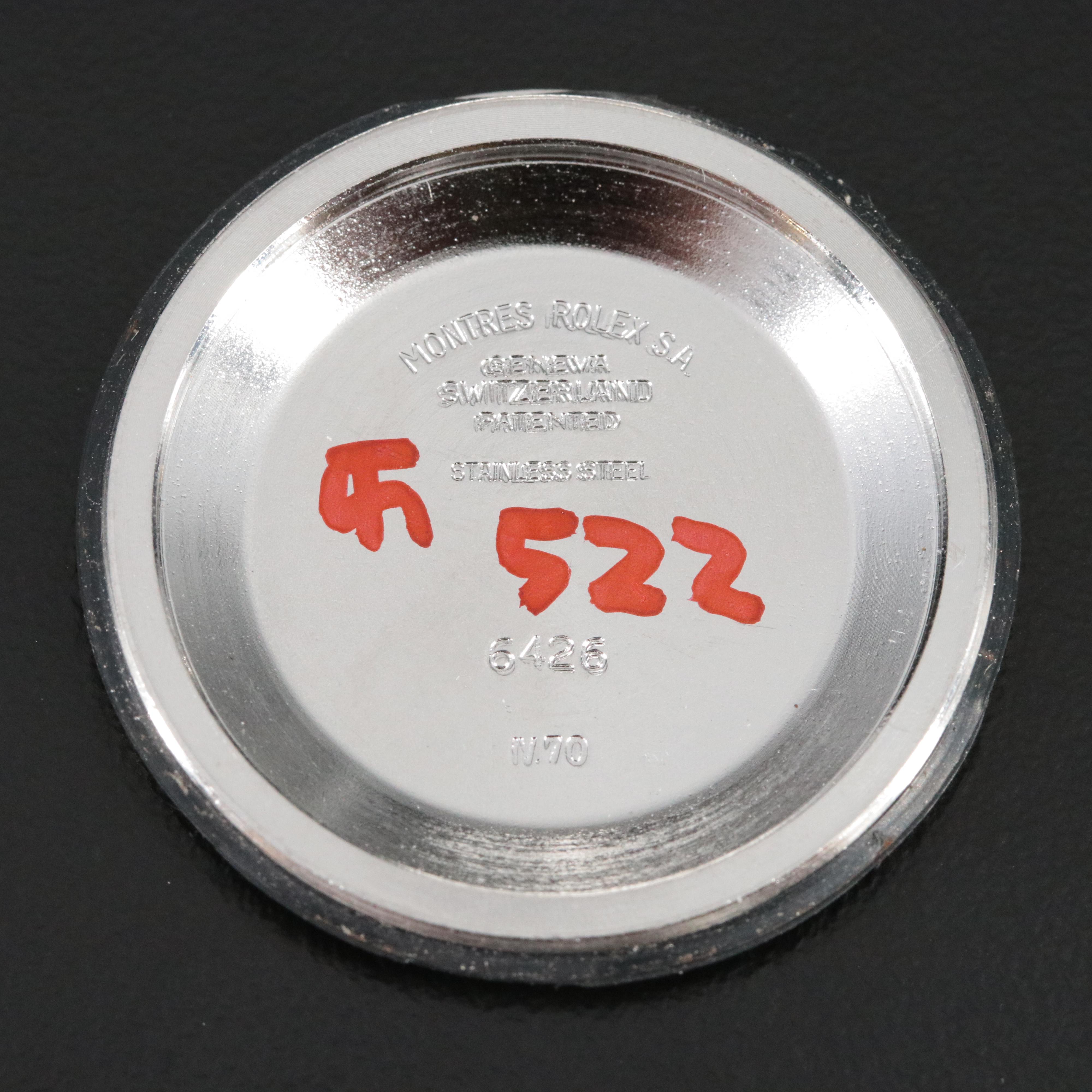 1970 Rolex Oyster Precision 6426 Stainless Steel Watch