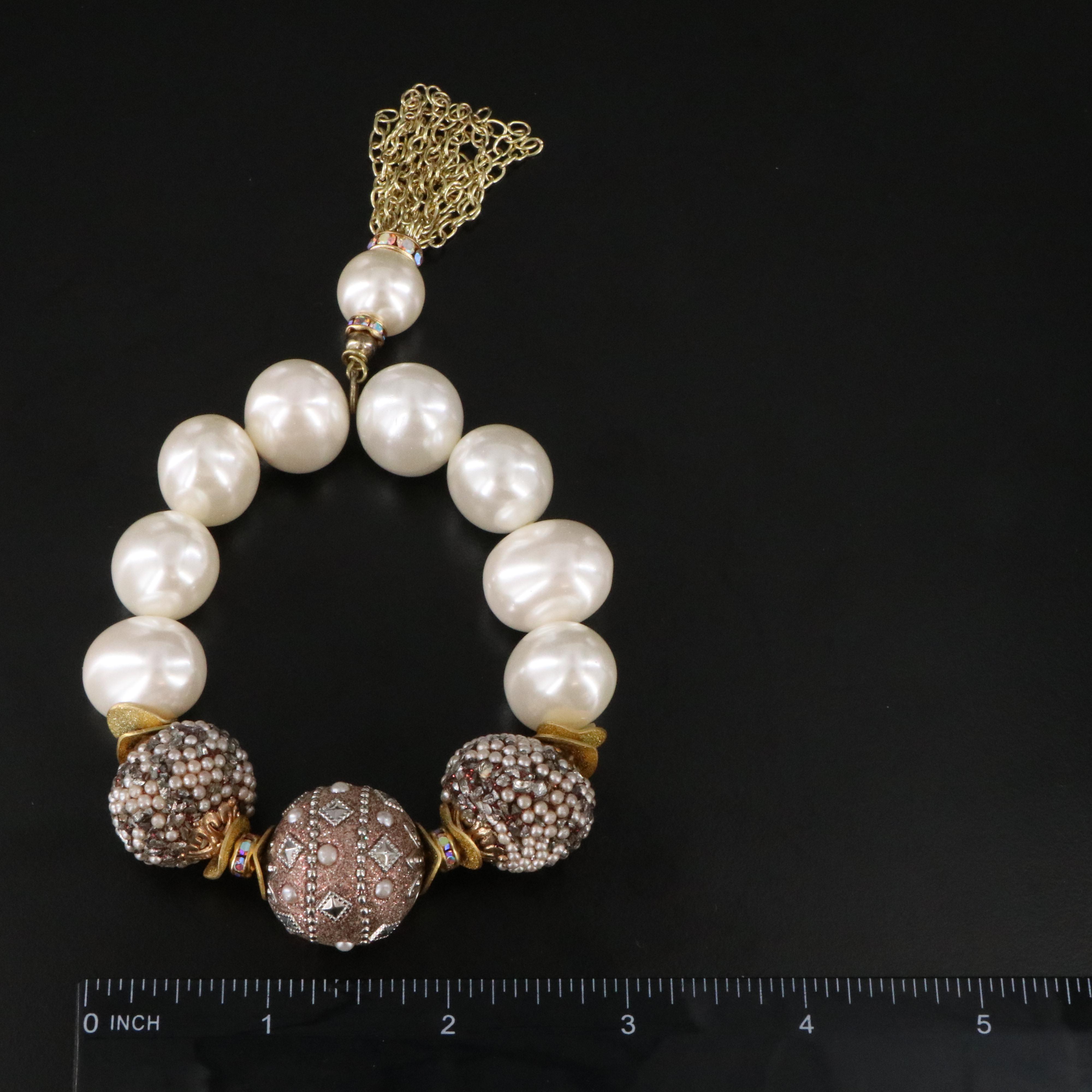 Rhinestones and Faux Pearls Featured in Jewelry Collection