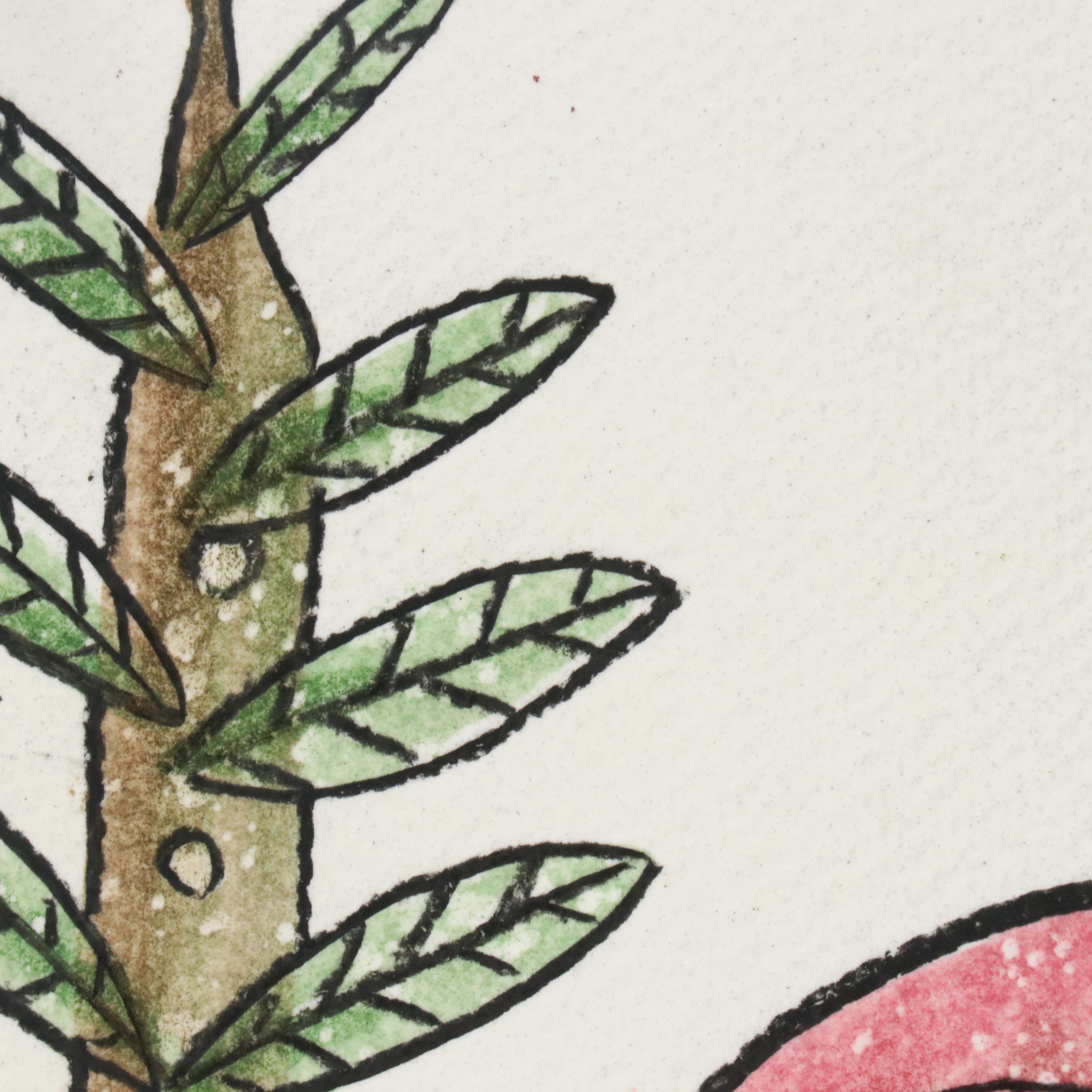 Michel Blázquez Surrealist Mixed Media Painting "Untitled #66," 2025