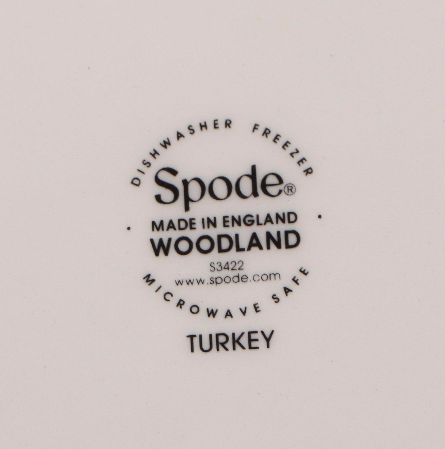 Spode "Woodland" Brown Transferware Ceramic Plates