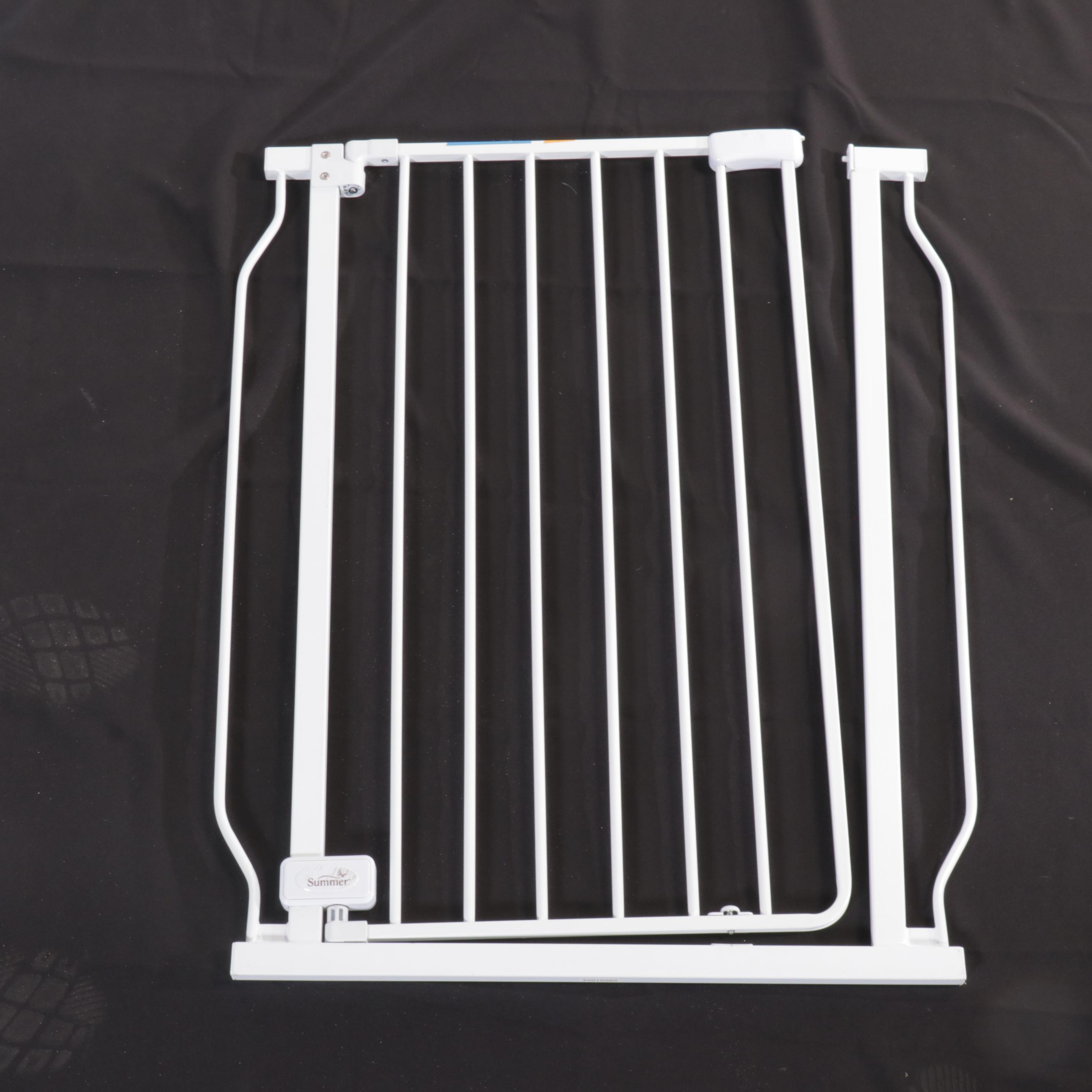 Summer White Metal Pet Gate