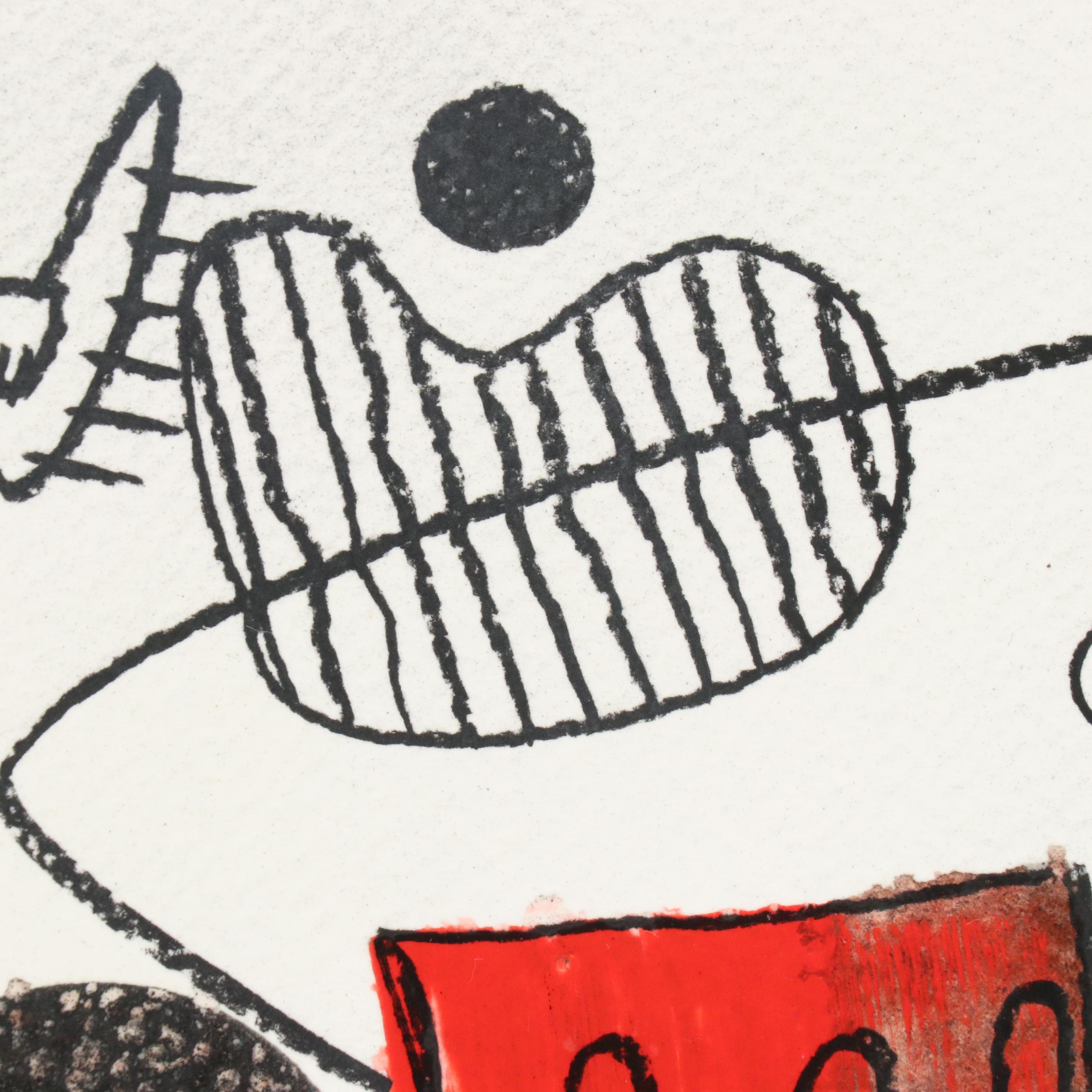 Michel Blázquez Surrealist Mixed Media Painting "Untitled #62," 2025