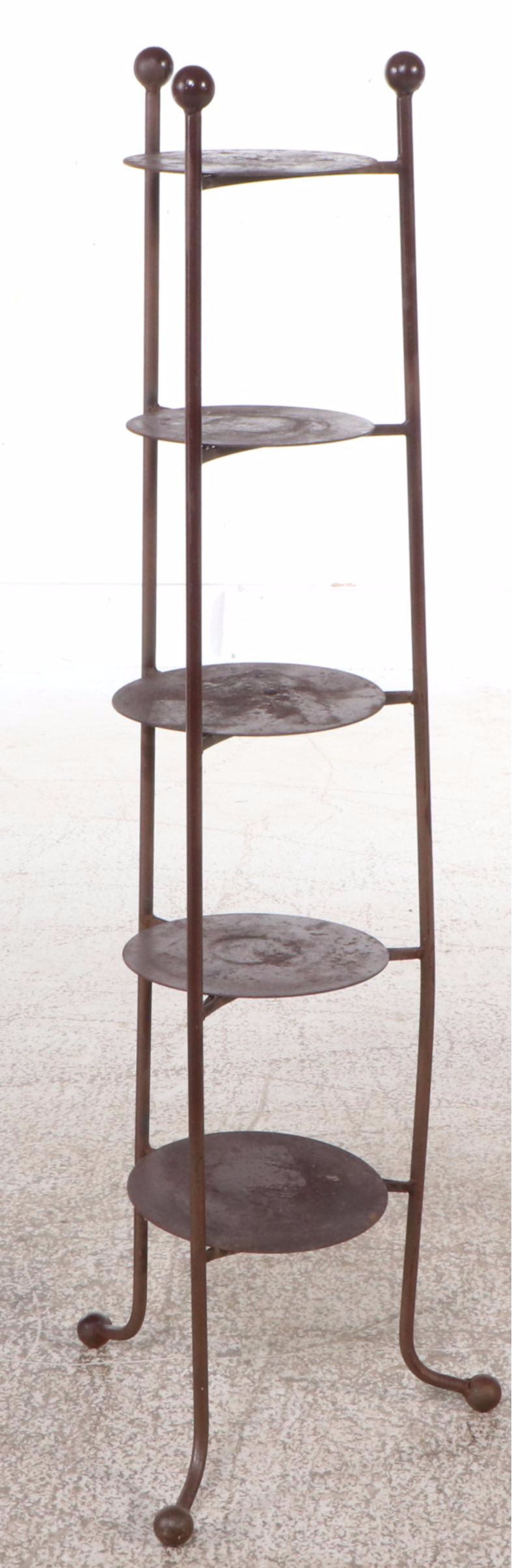 Metal Pot Rack with Wood Card File