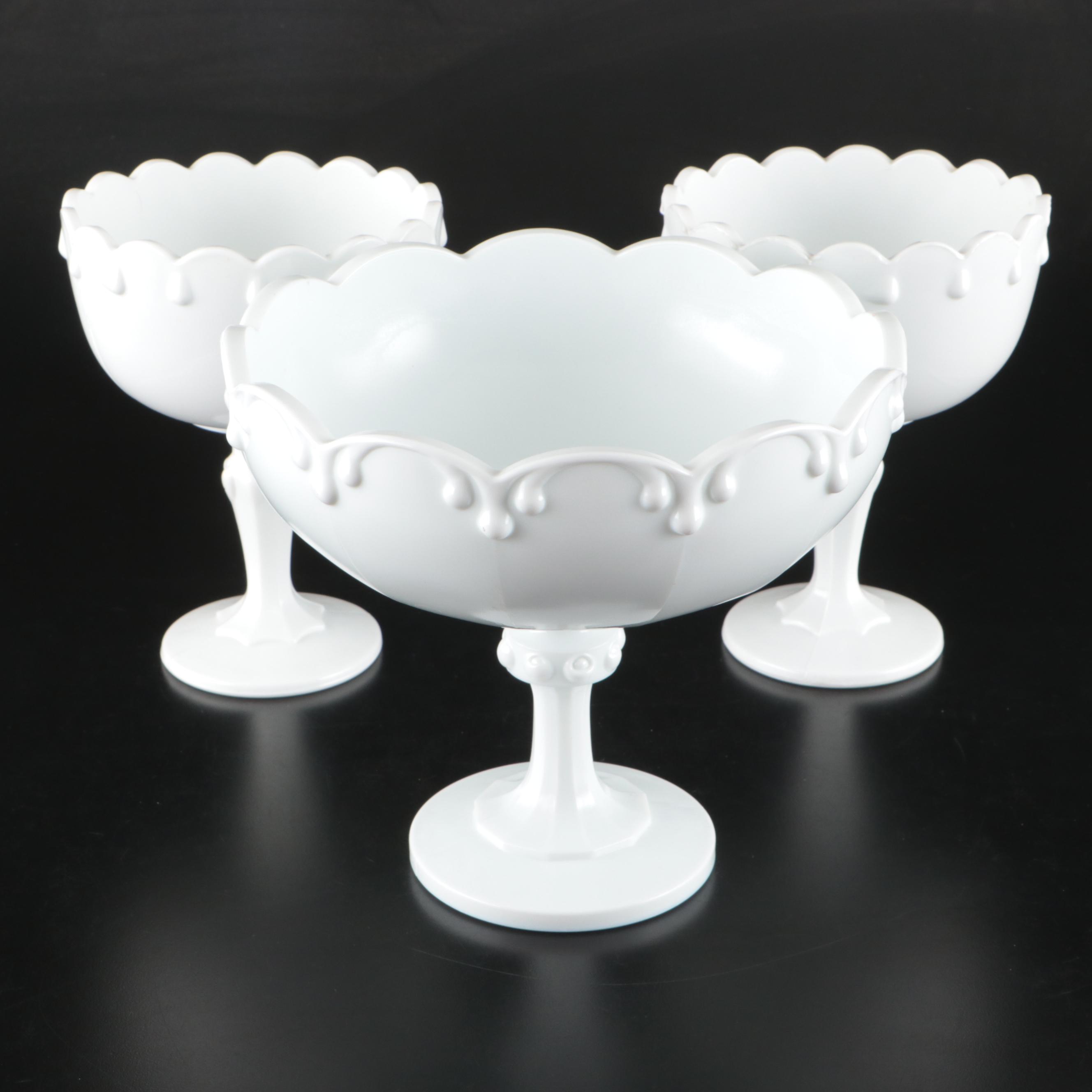 Indiana Milk Glass Compote and Candy Dishes