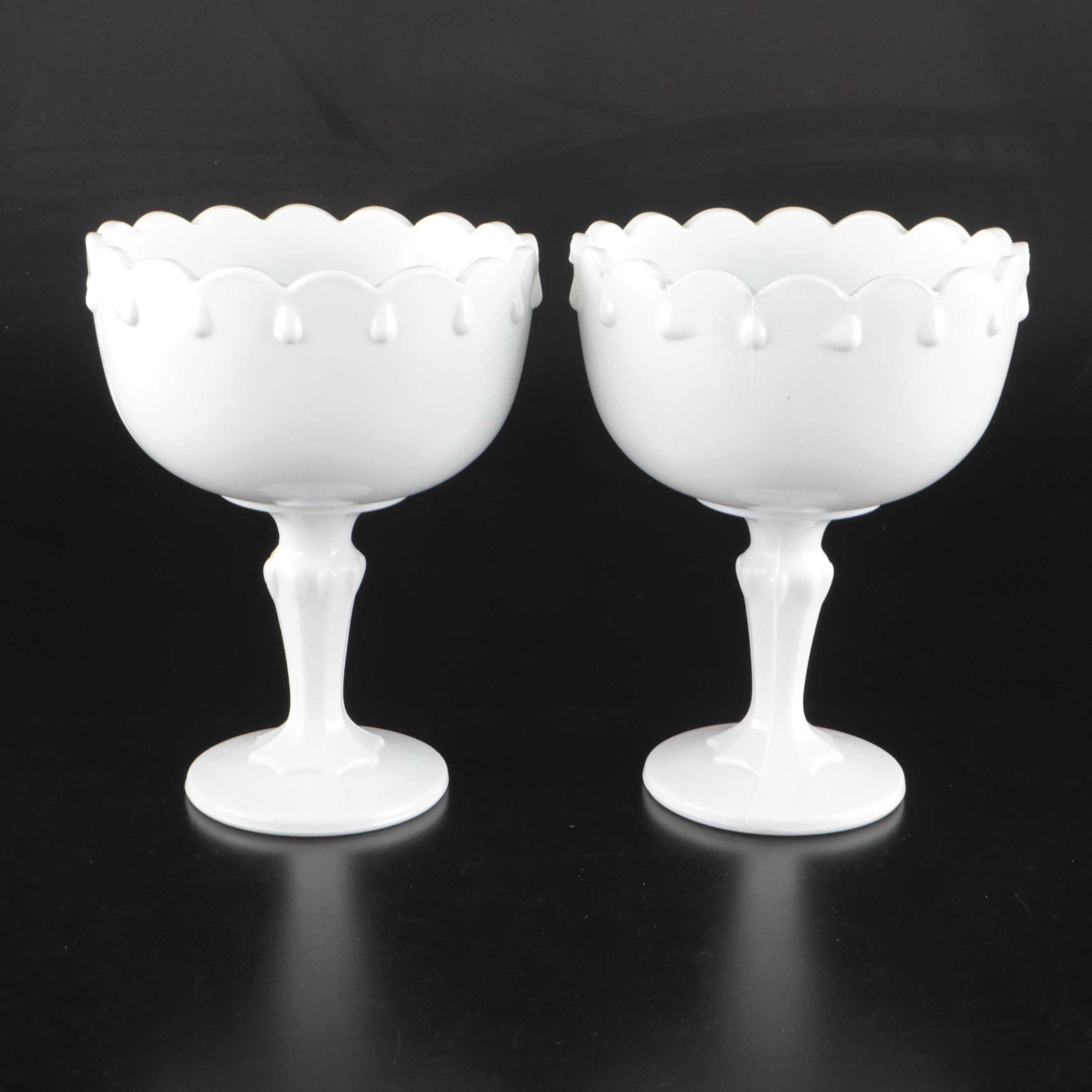 Indiana Milk Glass Compote and Candy Dishes