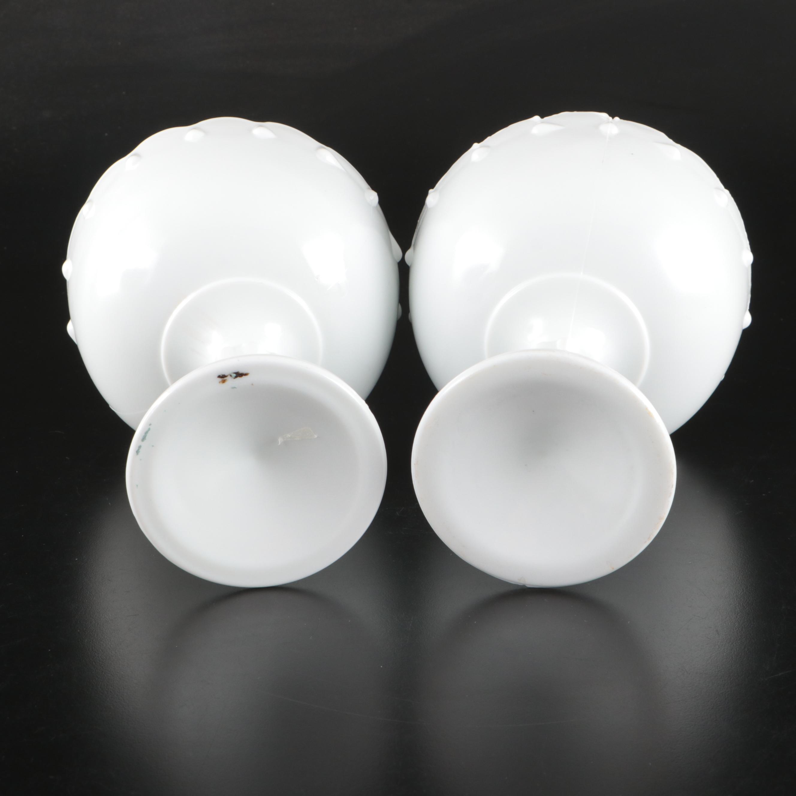 Indiana Milk Glass Compote and Candy Dishes