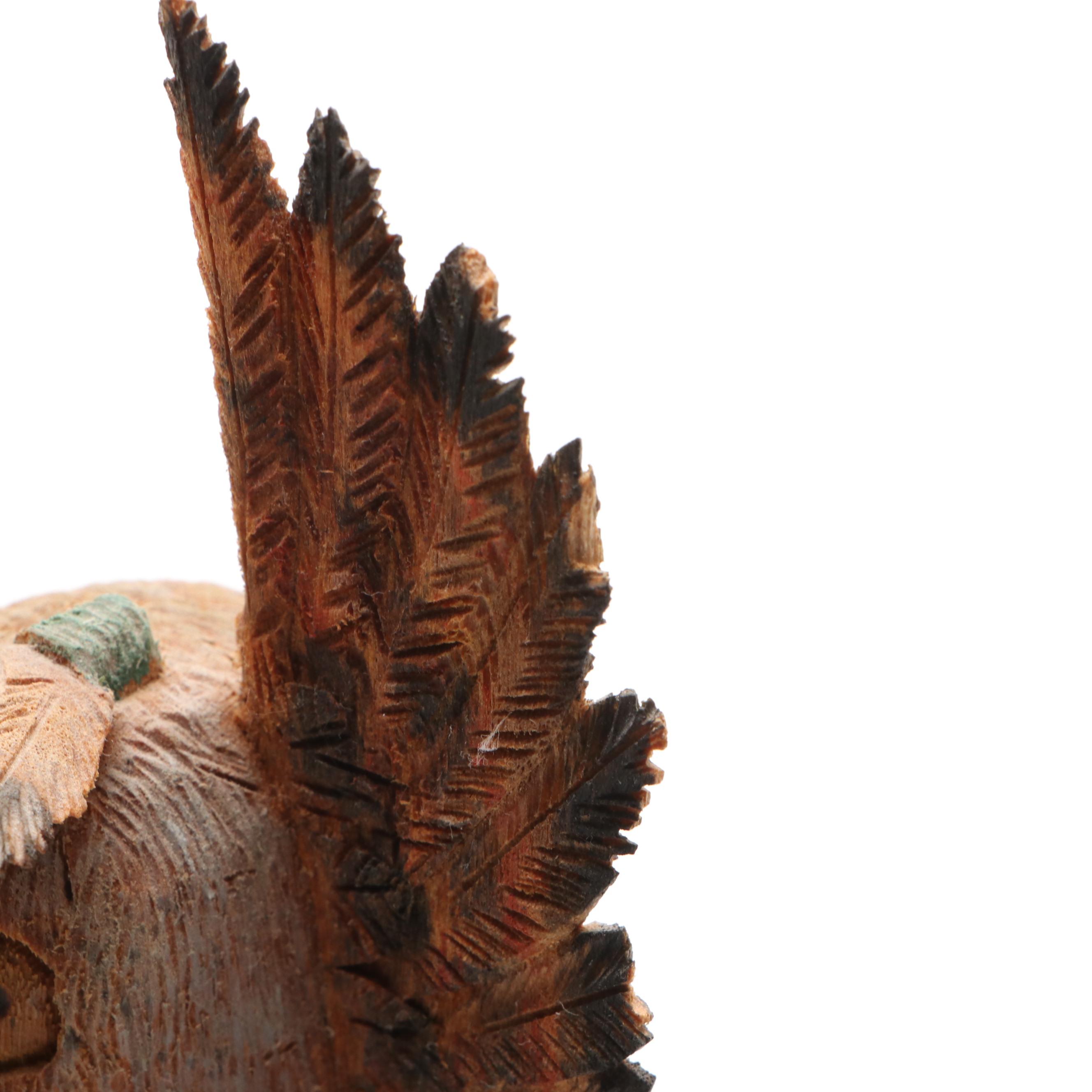 Keith Torres Hopi Carved Wood Owl Kachina Doll, 1988