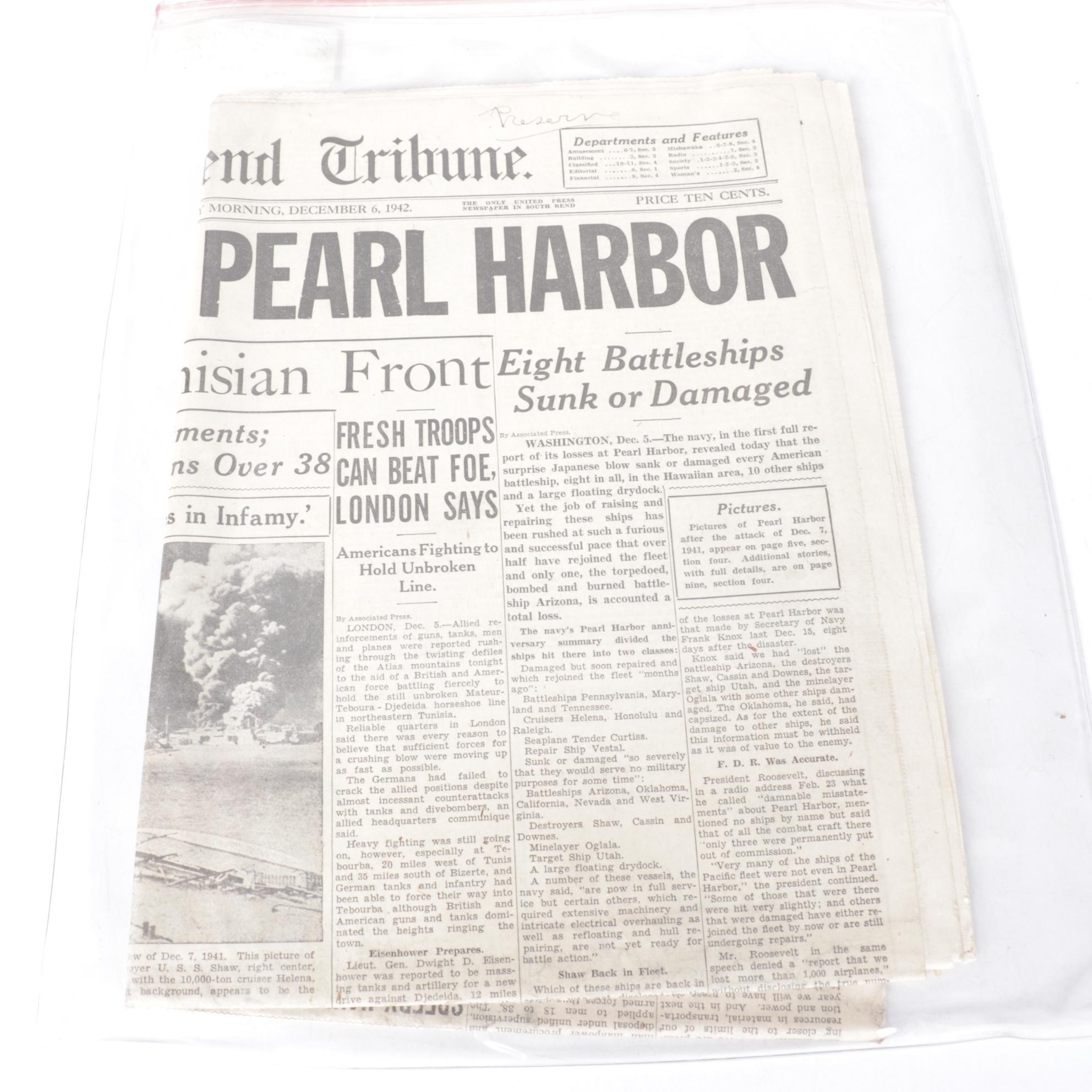 "Chicago Sunday Tribune" World War II Era Newspapers Collection, 1942