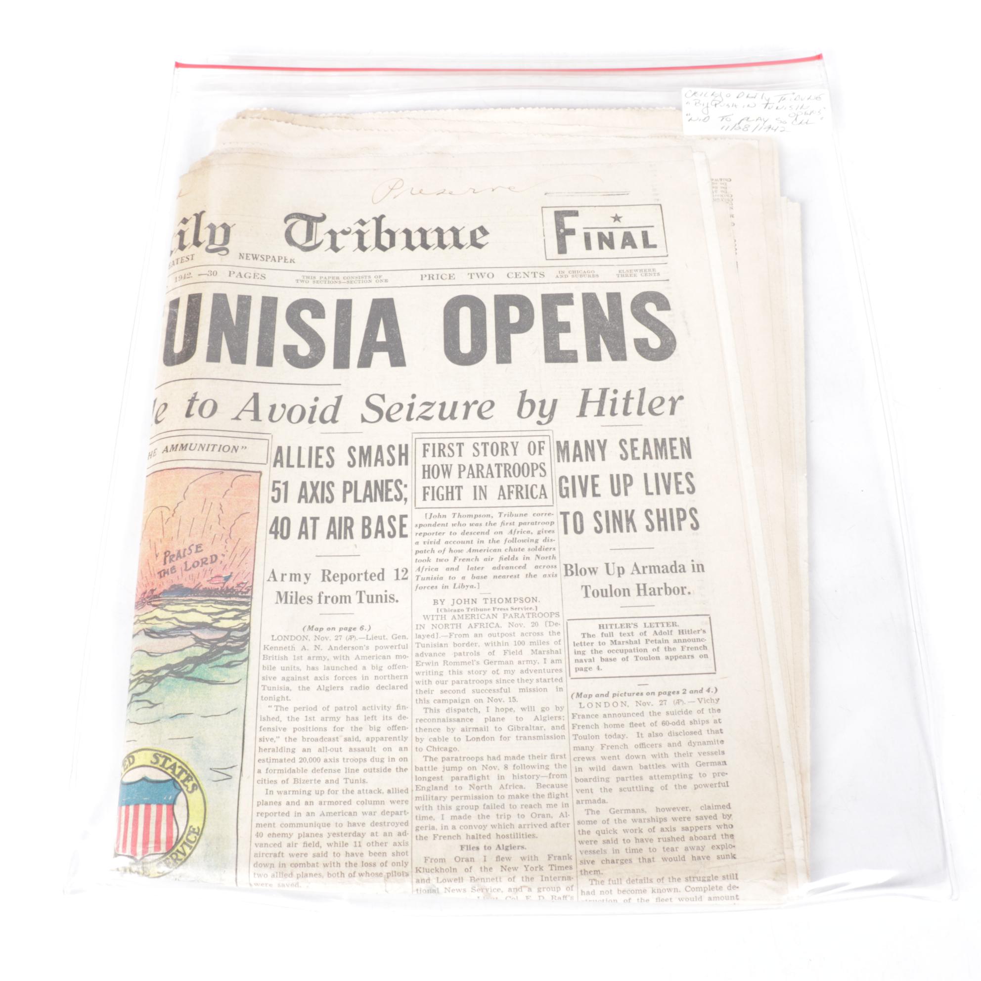 "Chicago Sunday Tribune" World War II Era Newspapers Collection, 1942