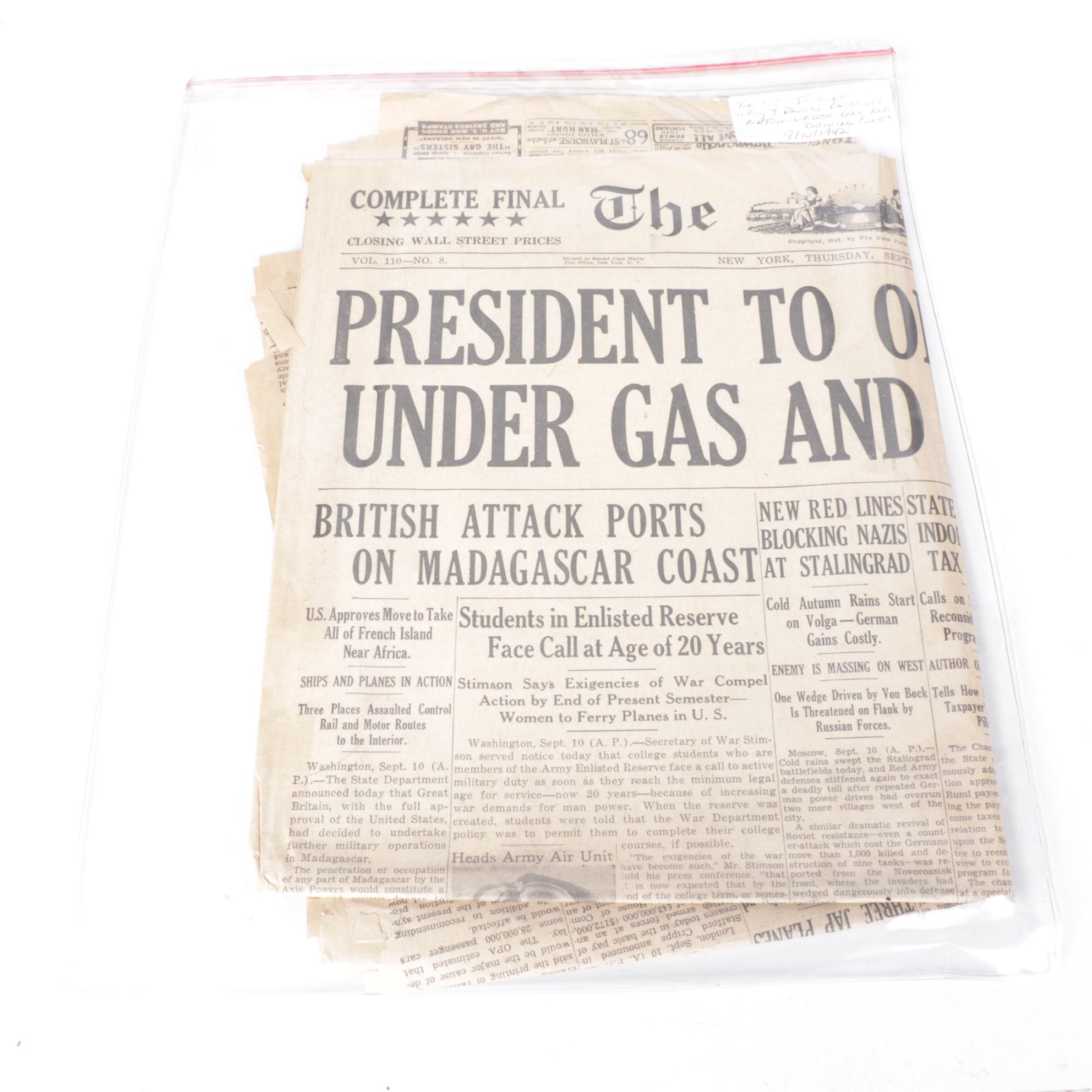 "Chicago Sunday Tribune" World War II Era Newspapers Collection, 1942