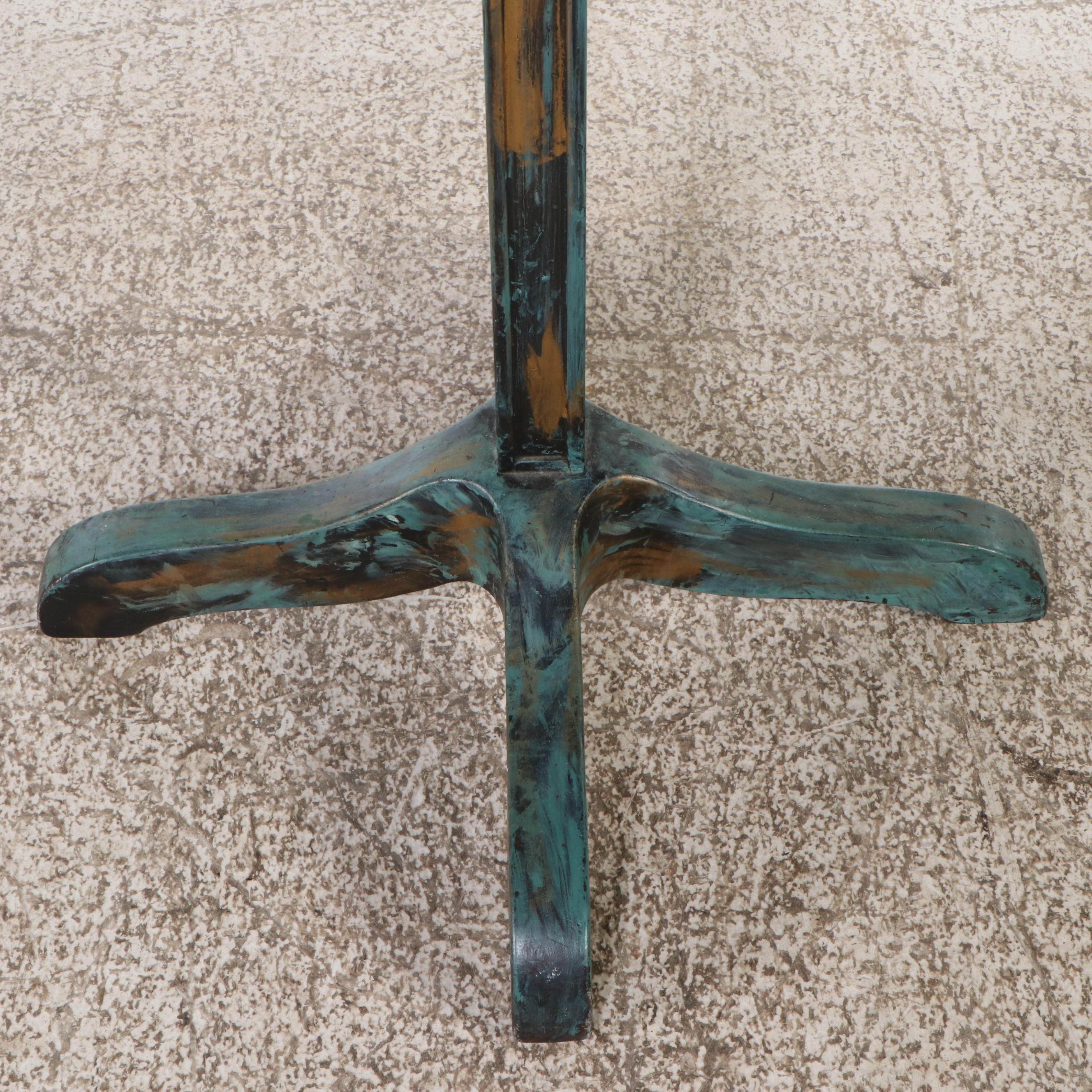 Oak and Other Painted Wood Coat Rack, 20th Century