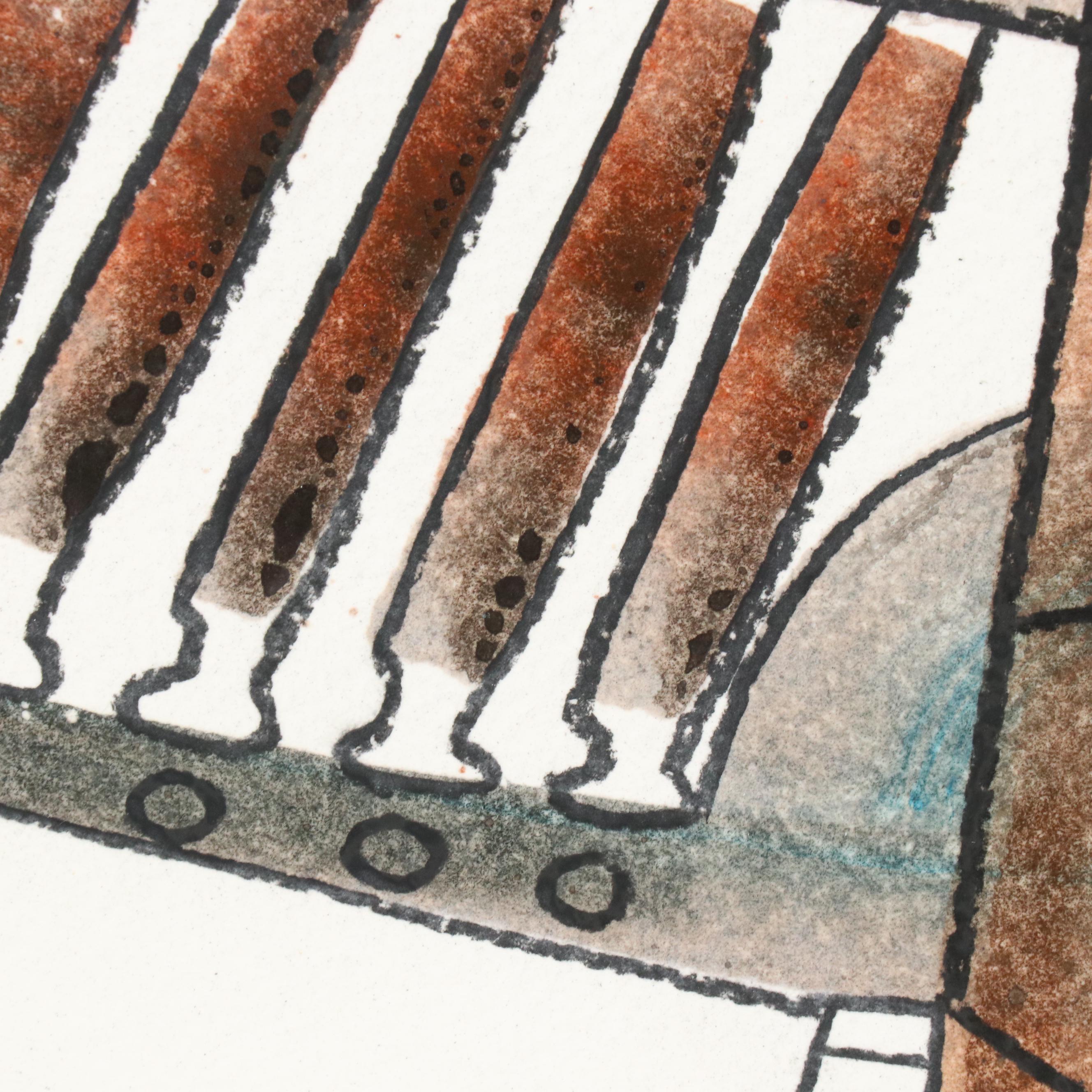 Michel Blázquez Surrealist Mixed Media Painting "Untitled #60," 2025