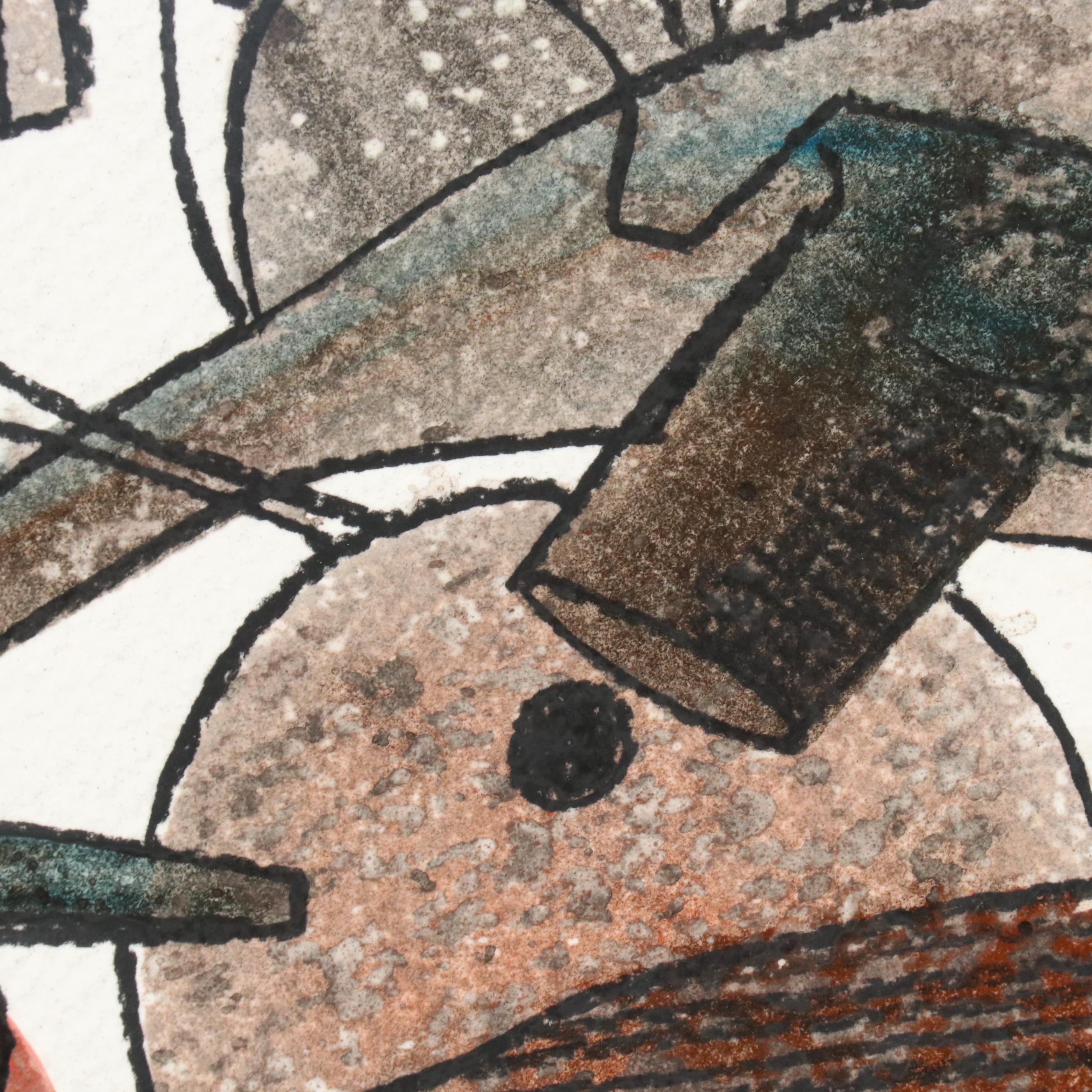 Michel Blázquez Surrealist Mixed Media Painting "Untitled #60," 2025