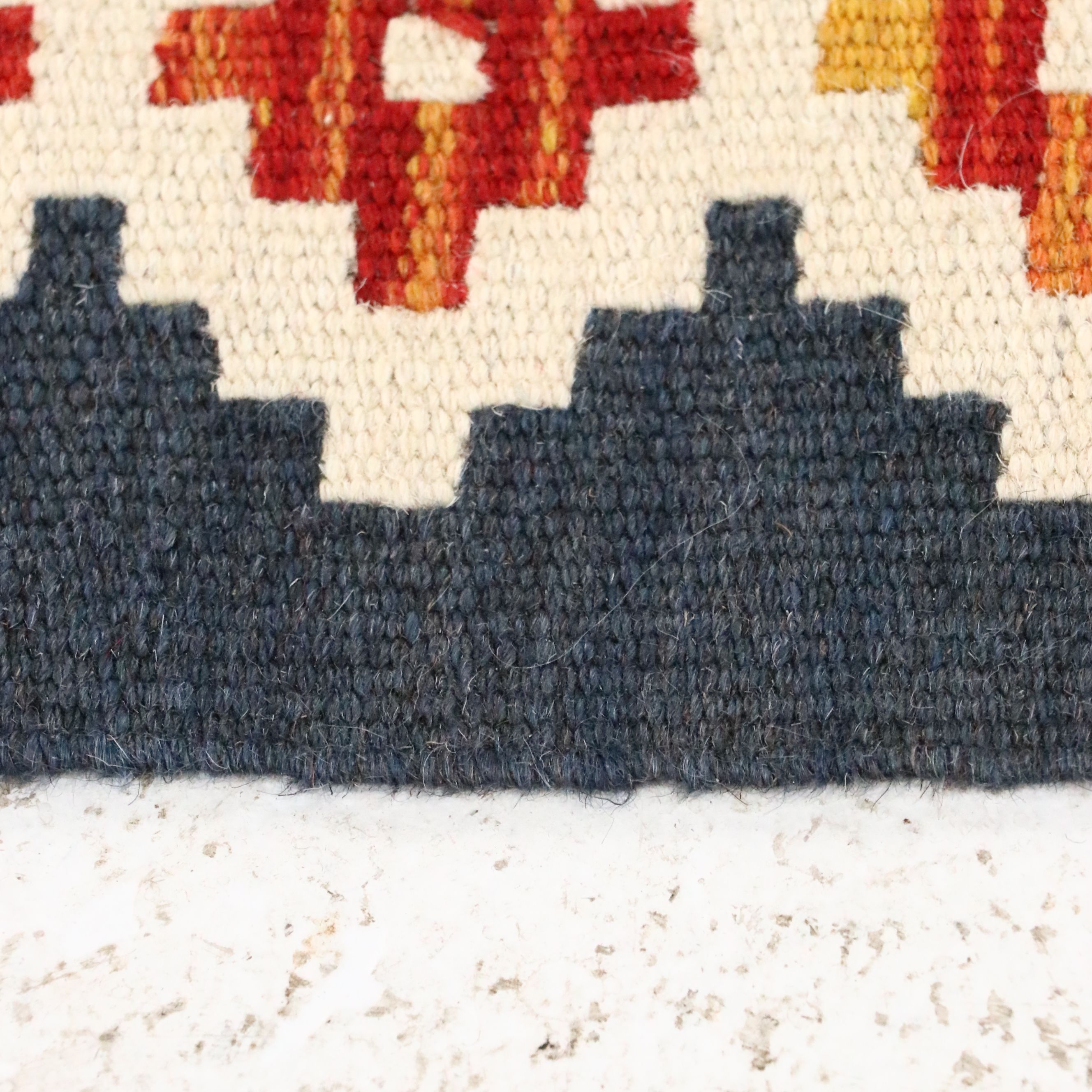 7'2 x 8'2 Handwoven Afghan Kilim Area Rug