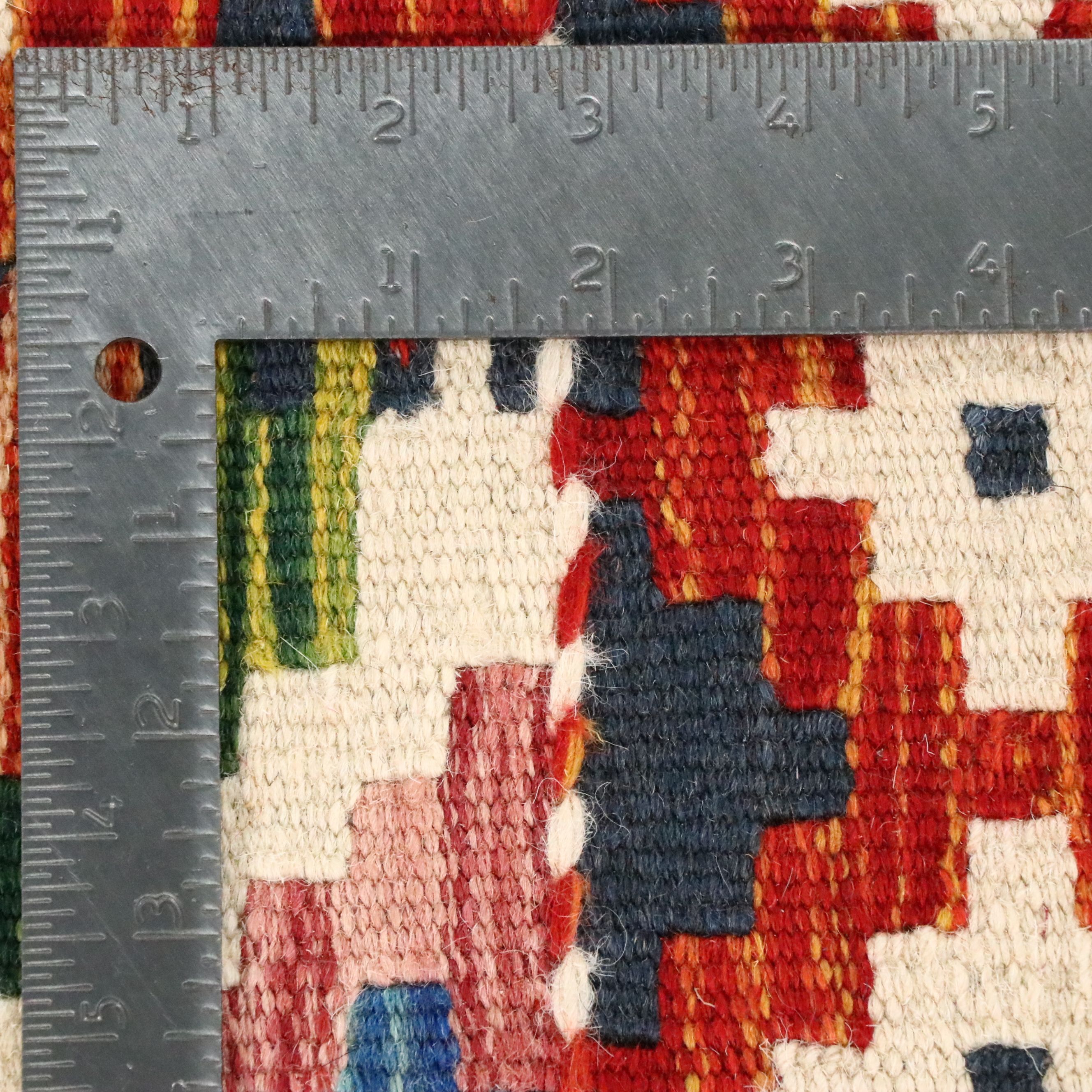 7'2 x 8'2 Handwoven Afghan Kilim Area Rug