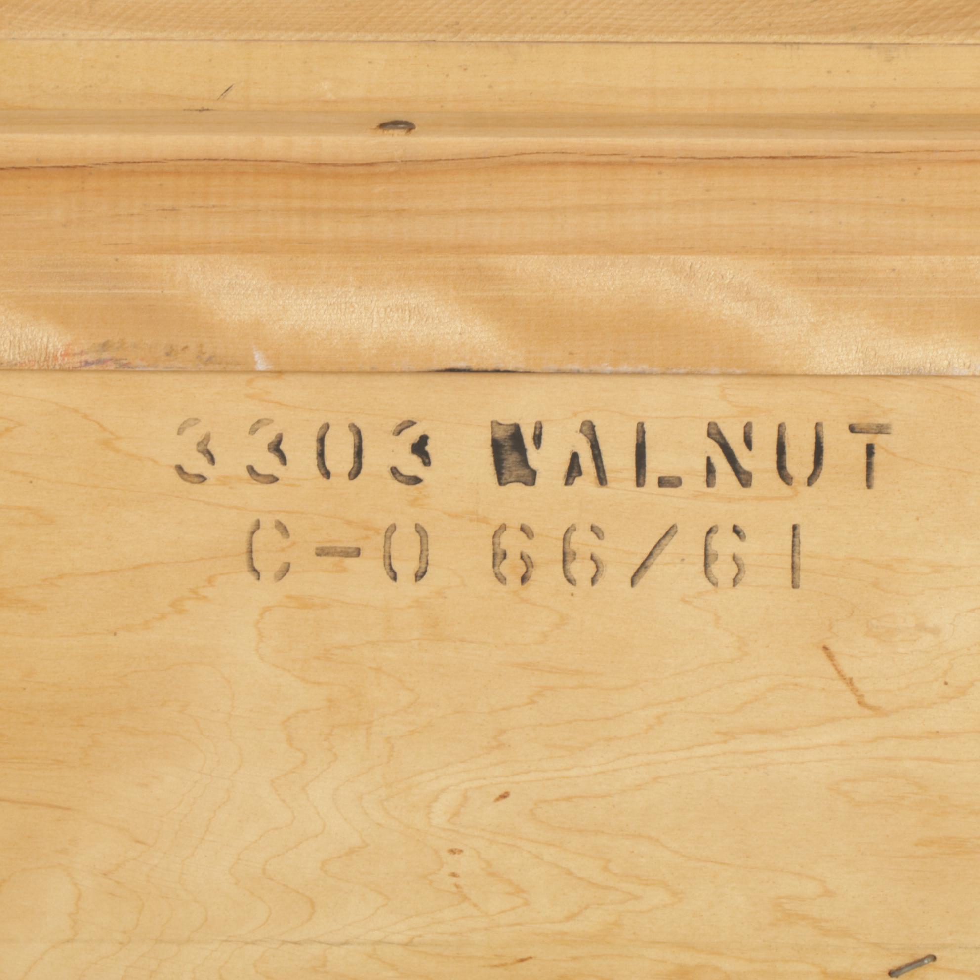 J.W. Kilgour Mid Century Modern Walnut Chest of Drawers, Mid-20th Century