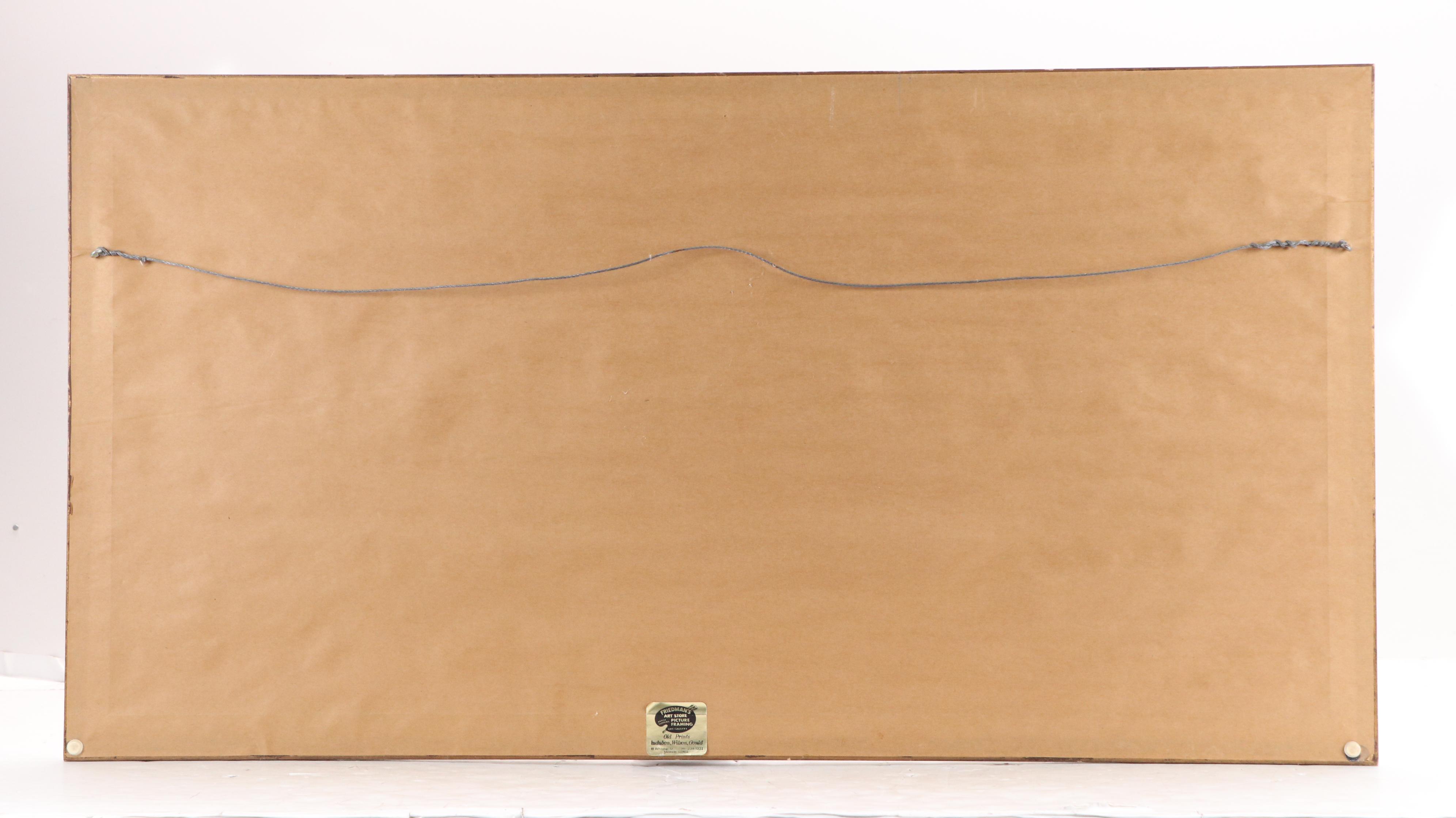 Augusta Oelschig Offset Lithograph "Old City Market, Savannah," 1975