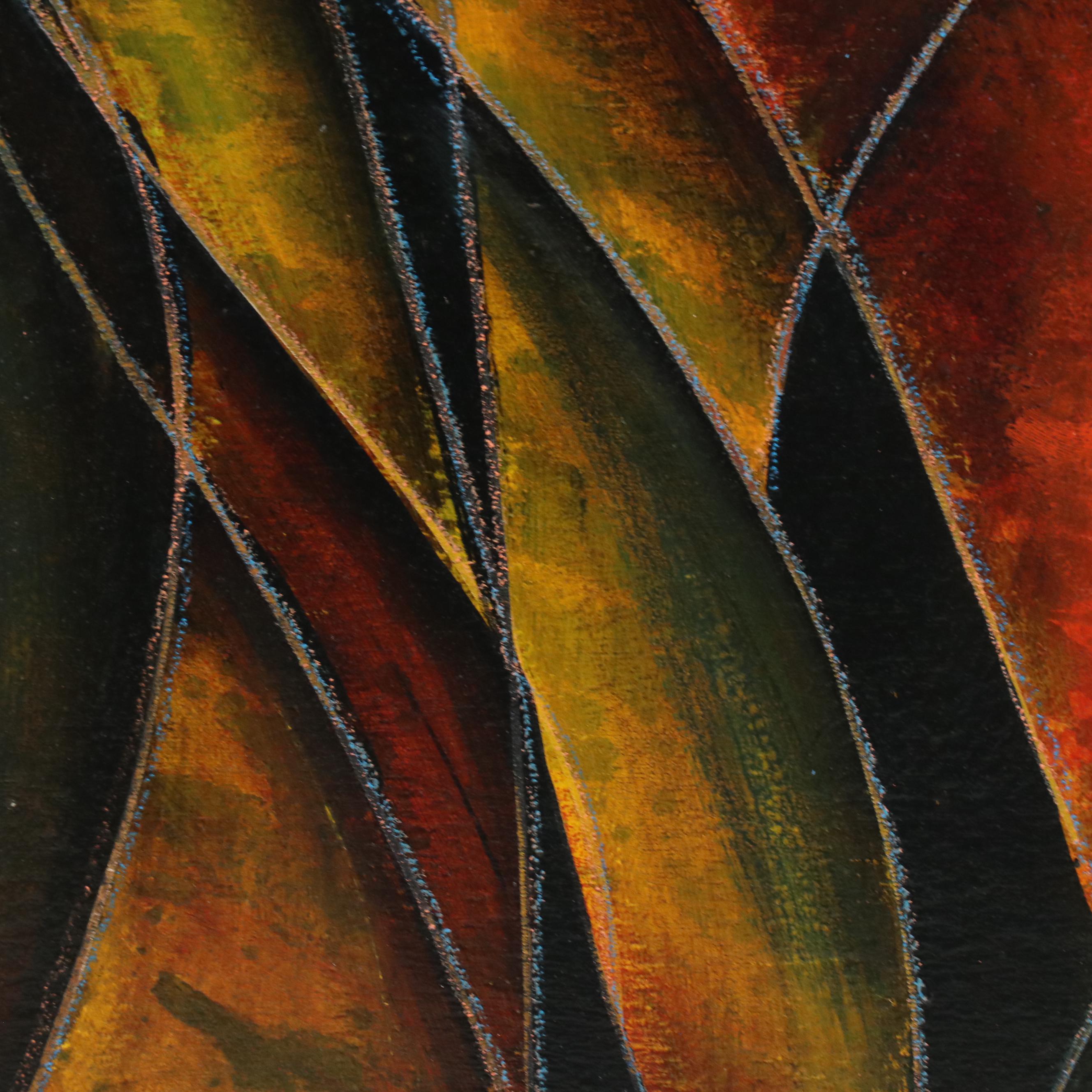 Jean-Claude Gaugy Carved Oil Painting "Deux Soeurs," 2001