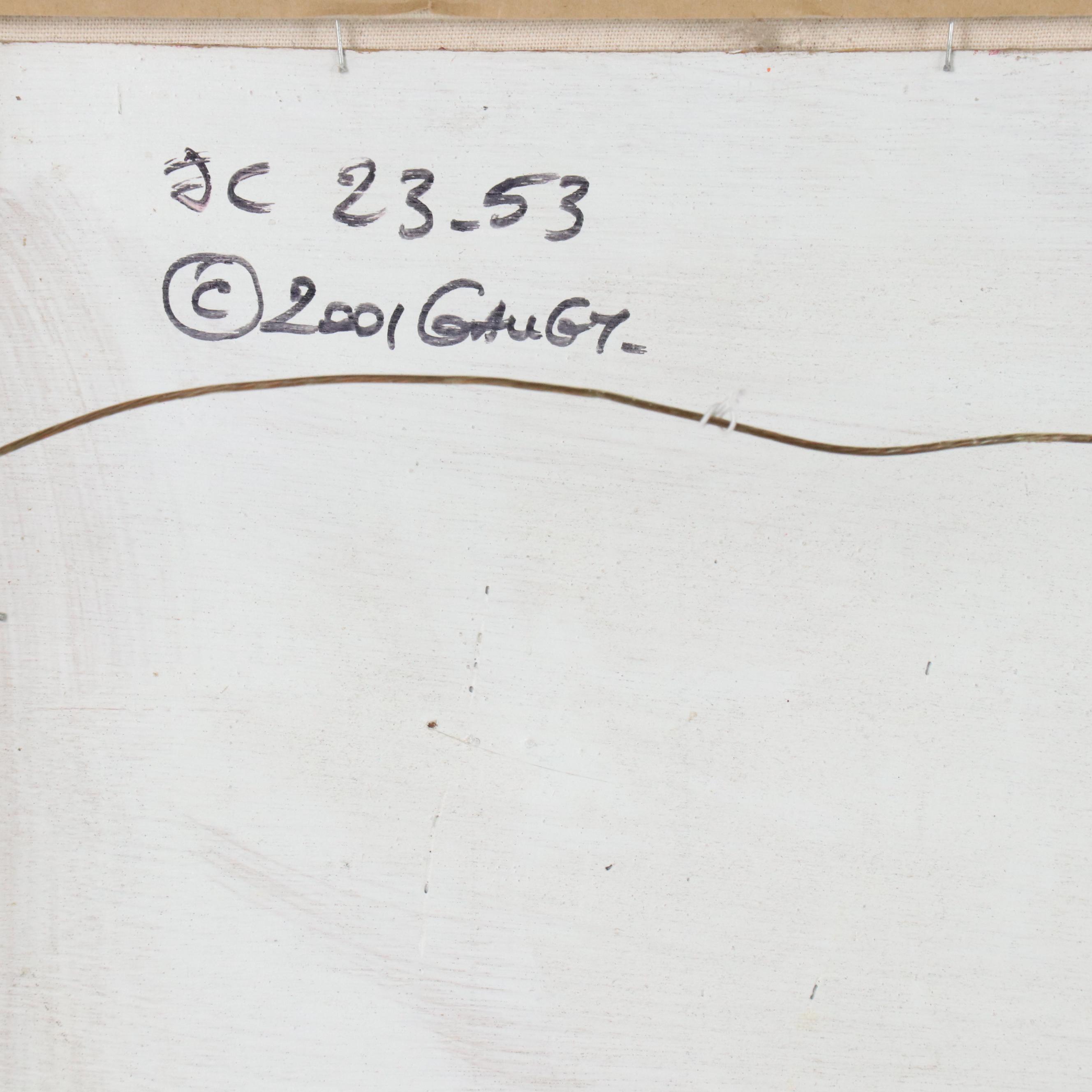 Jean-Claude Gaugy Carved Oil Painting "Deux Soeurs," 2001