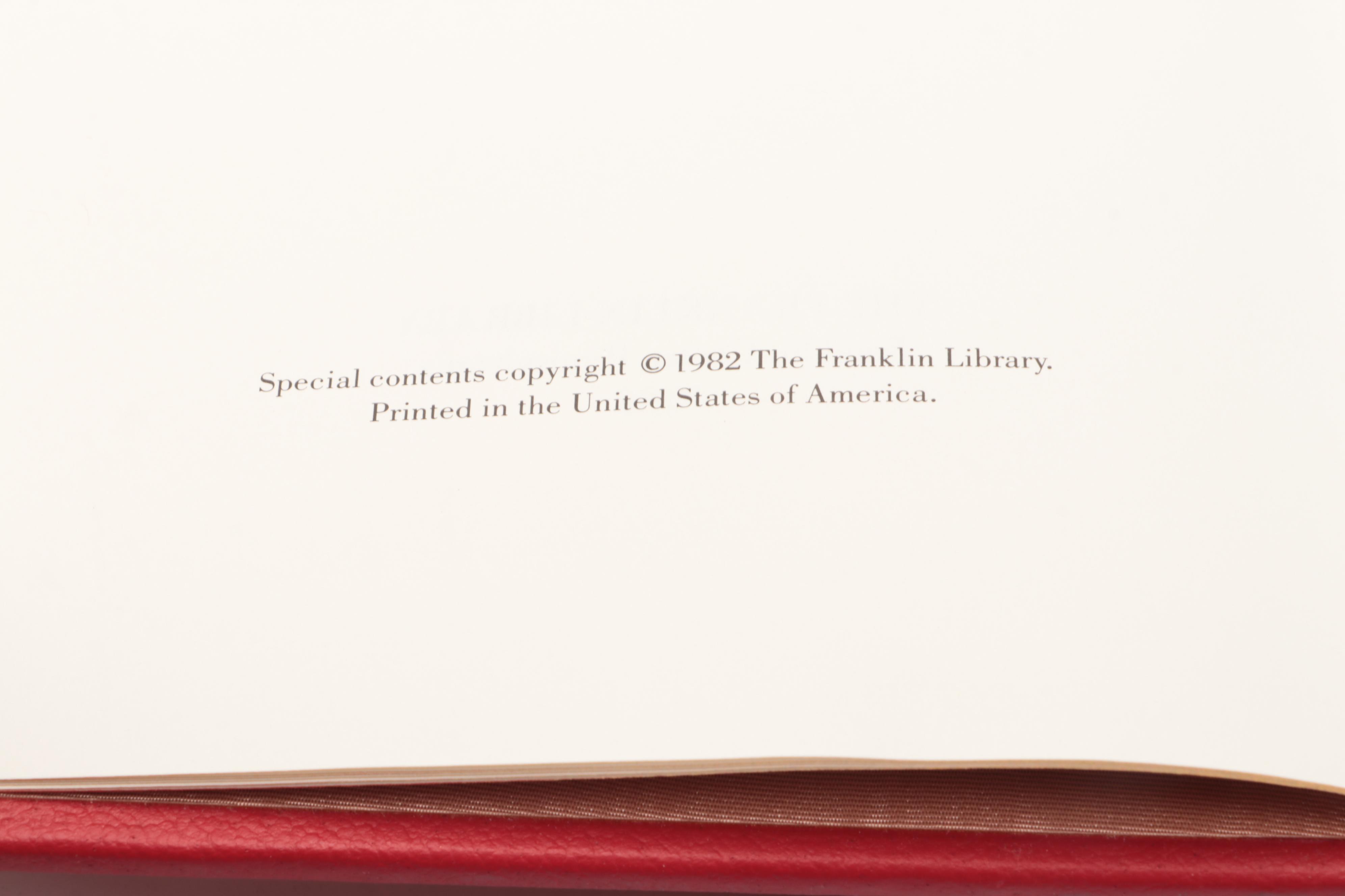 Franklin Library Nathaniel Hawthorne, Henry James, and Washington Irving Books