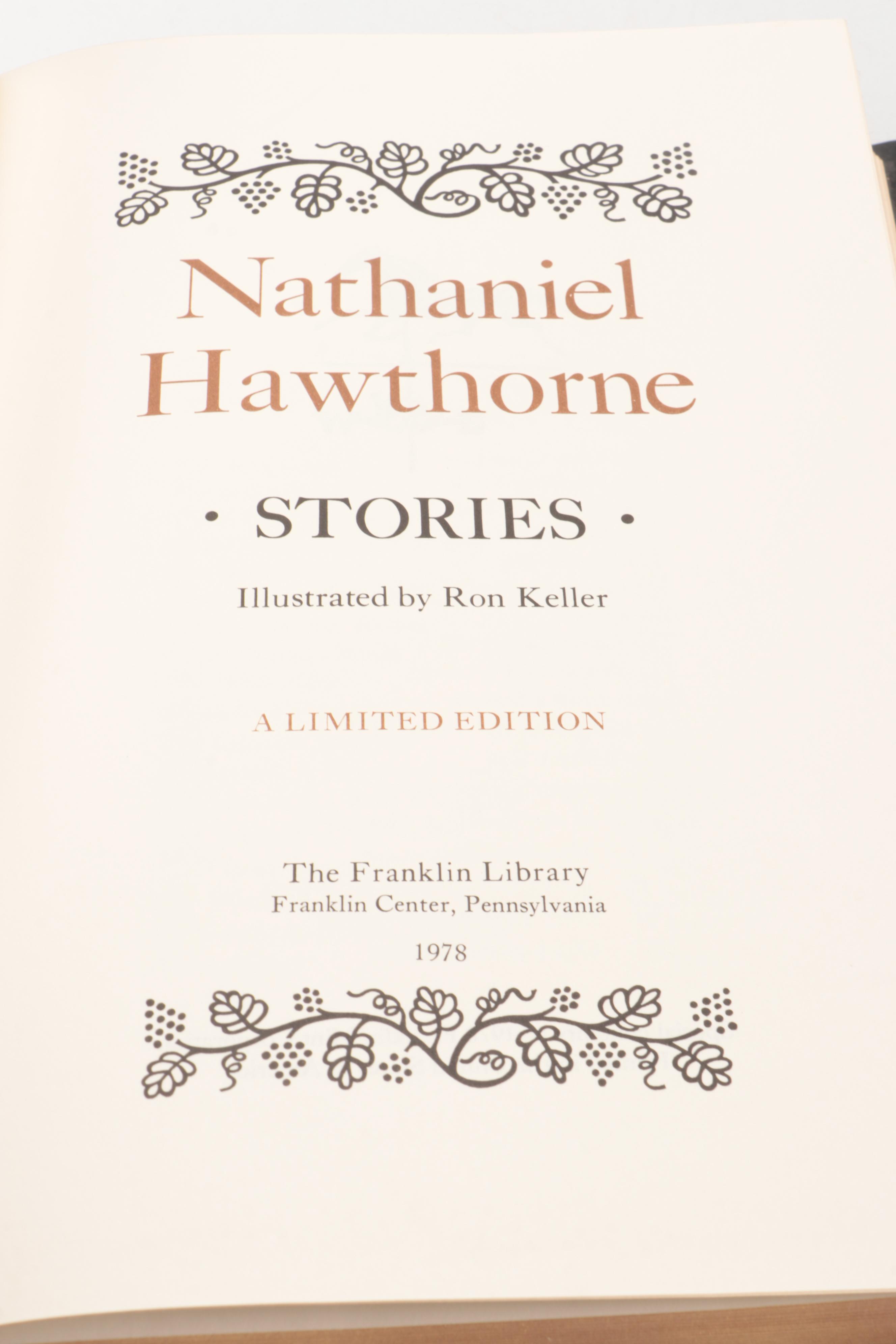 Franklin Library Nathaniel Hawthorne, Henry James, and Washington Irving Books