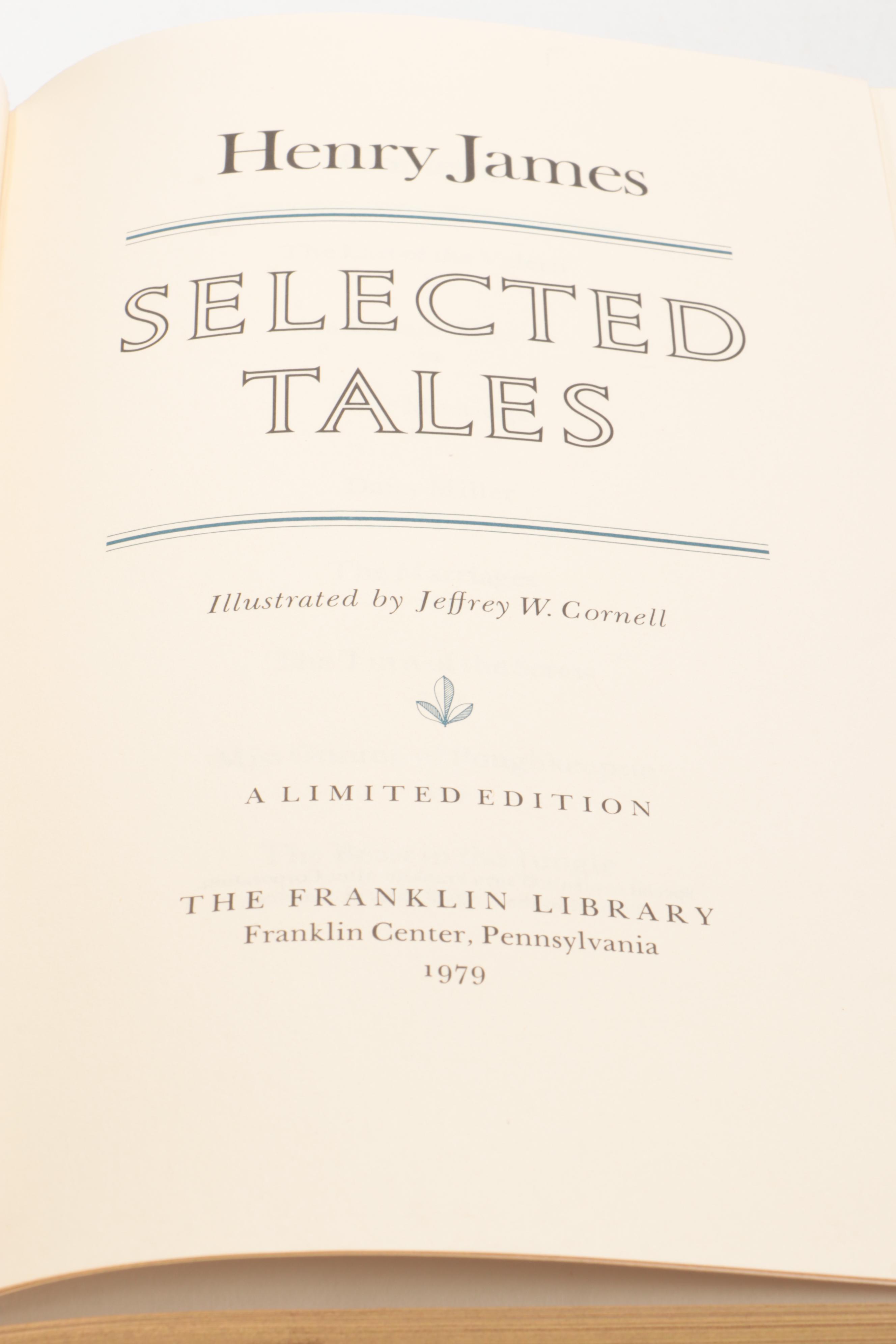 Franklin Library Nathaniel Hawthorne, Henry James, and Washington Irving Books