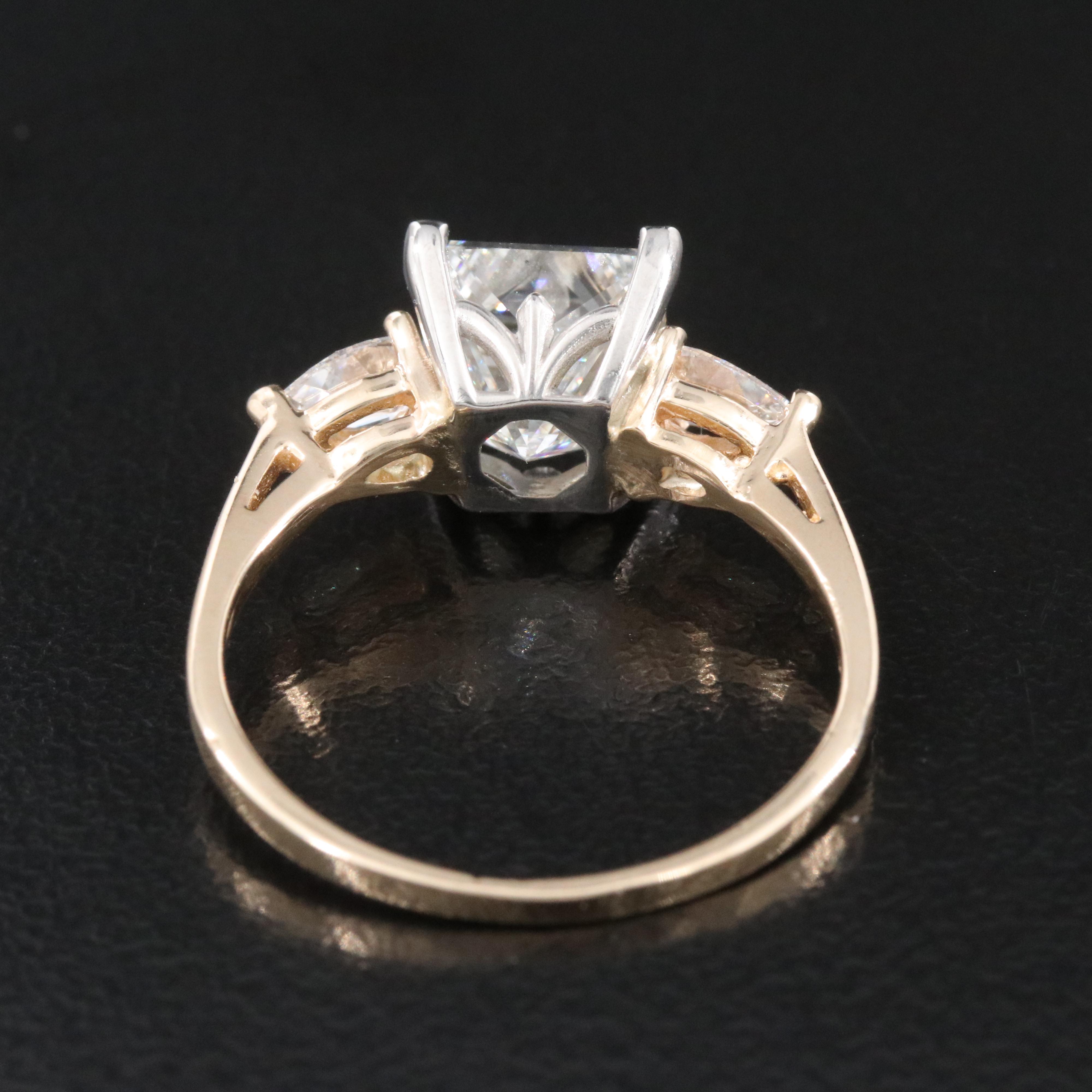 14K 2.55 CTW Diamond Ring with Platinum Accent and GIA eReport