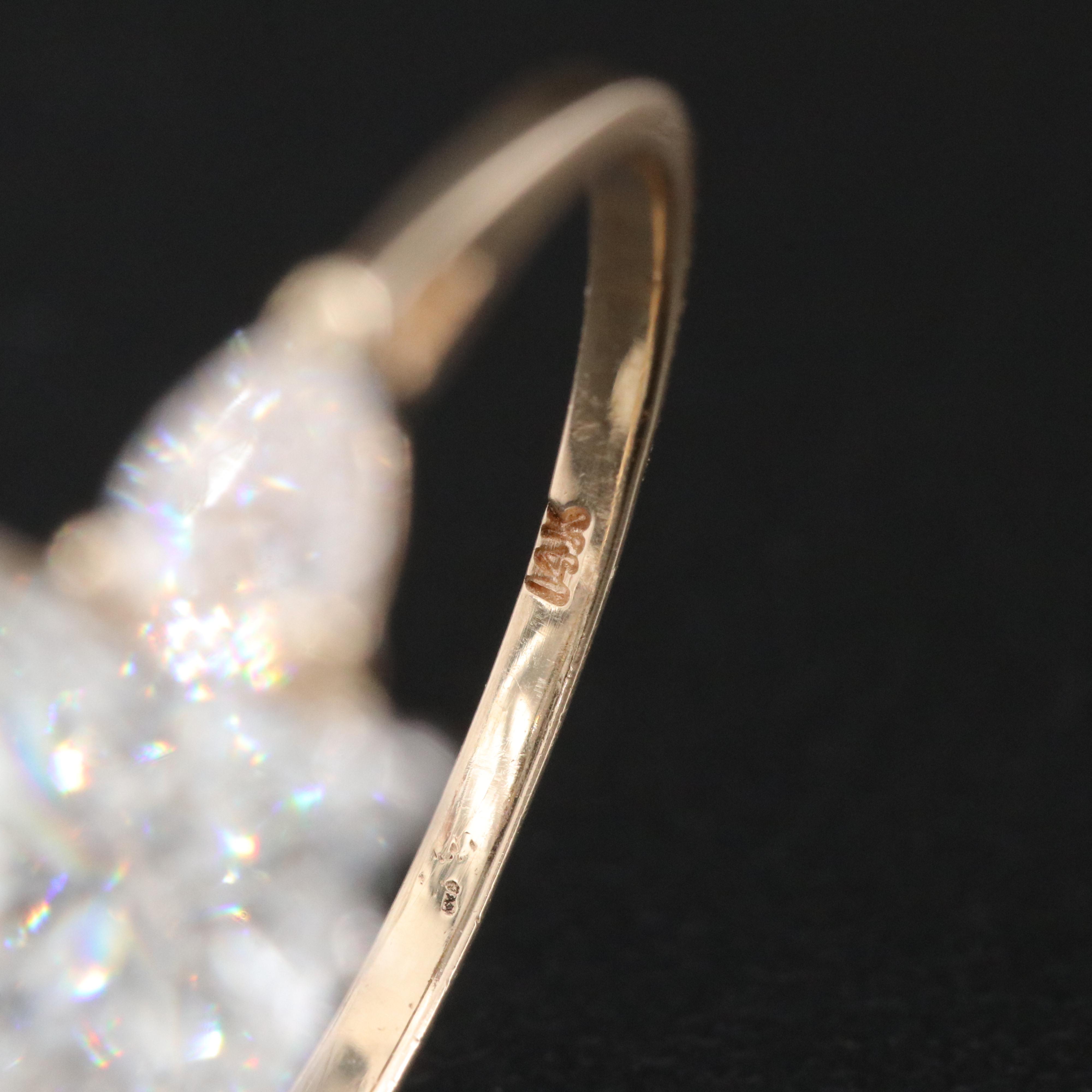 14K 2.55 CTW Diamond Ring with Platinum Accent and GIA eReport