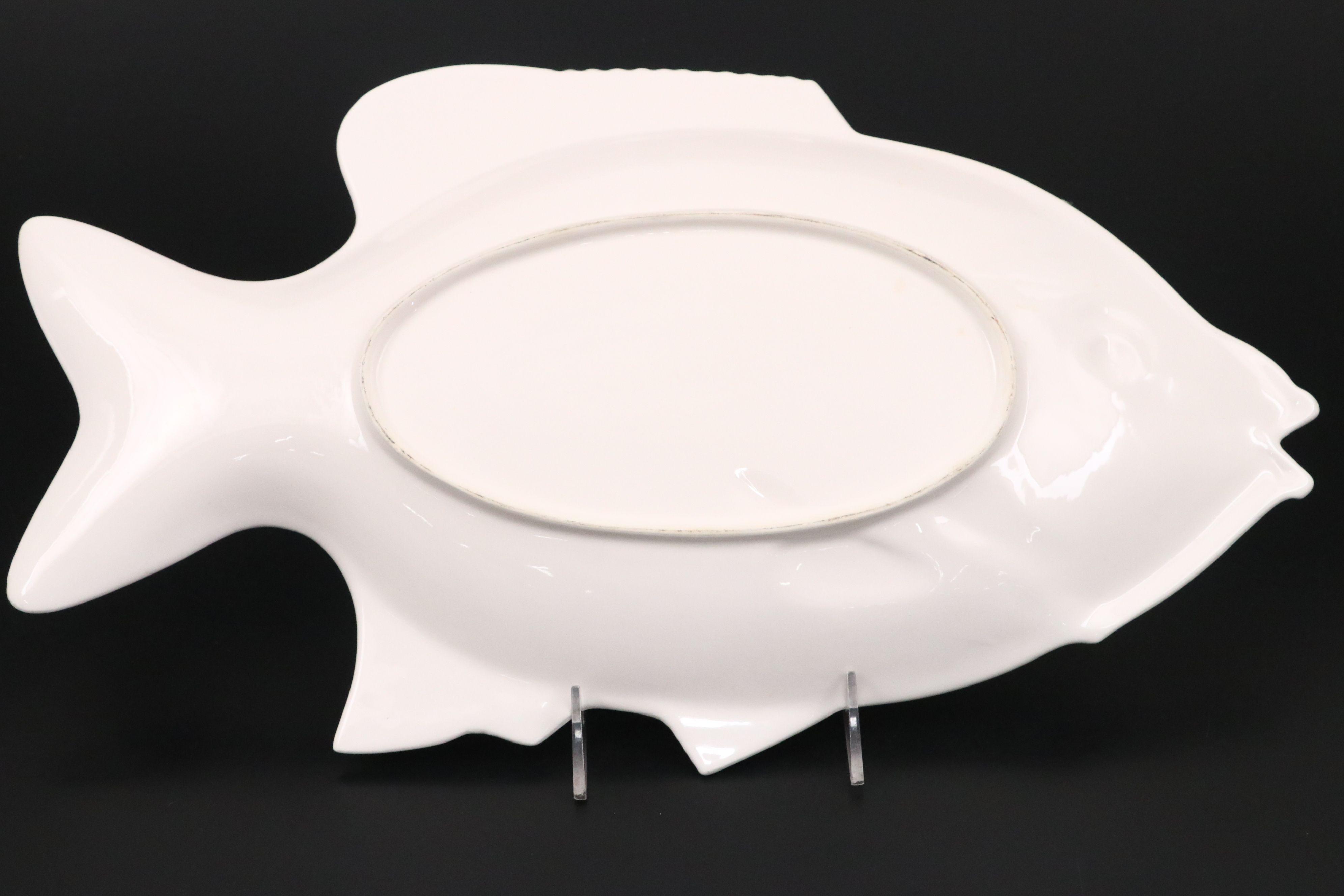 Schmid Design Folio Fish Shaped Platter and Plates, Mid to Late 20th Century