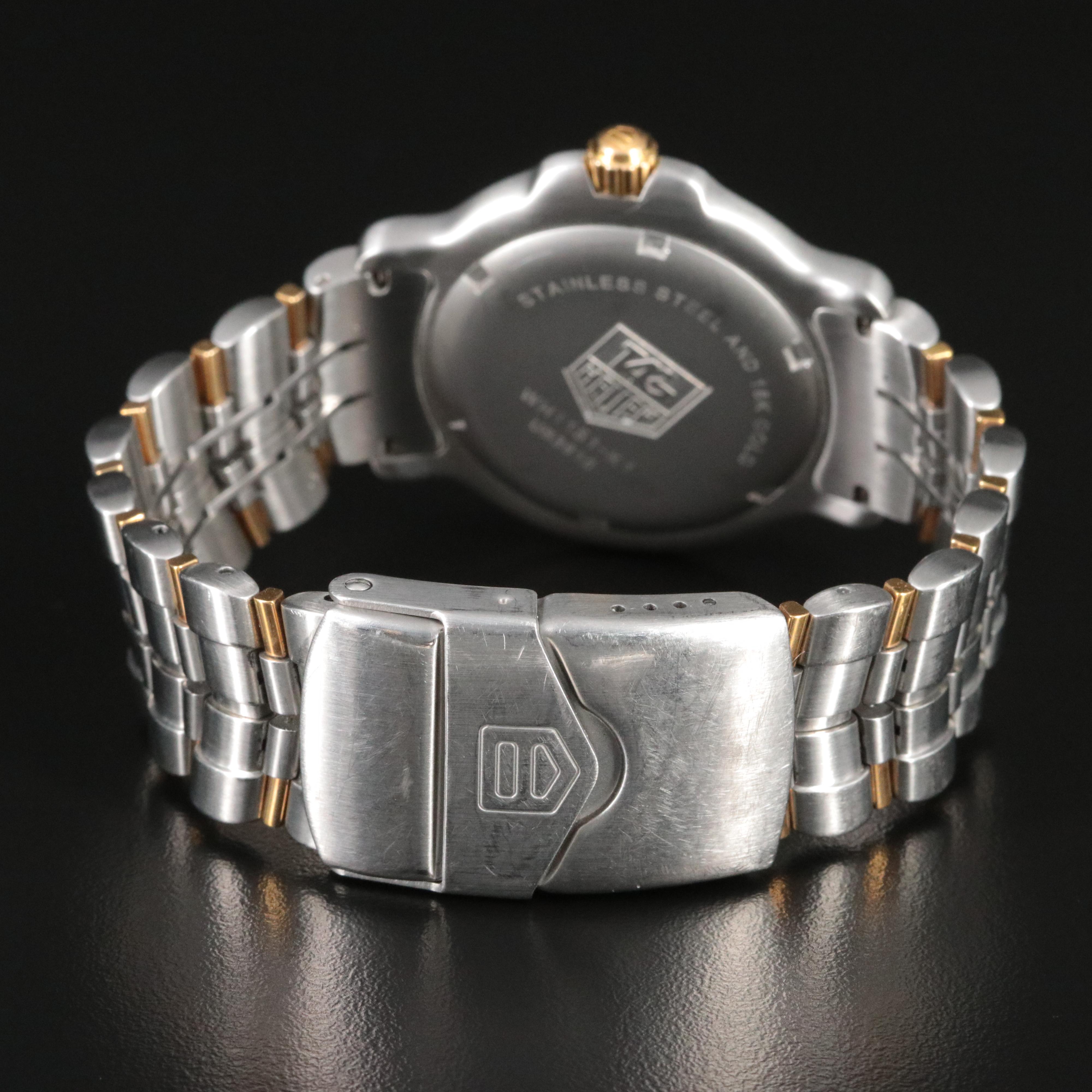 TAG Heuer 6000 Stainless Steel and 18K Model WHII5I-KI Professional 200M Watch