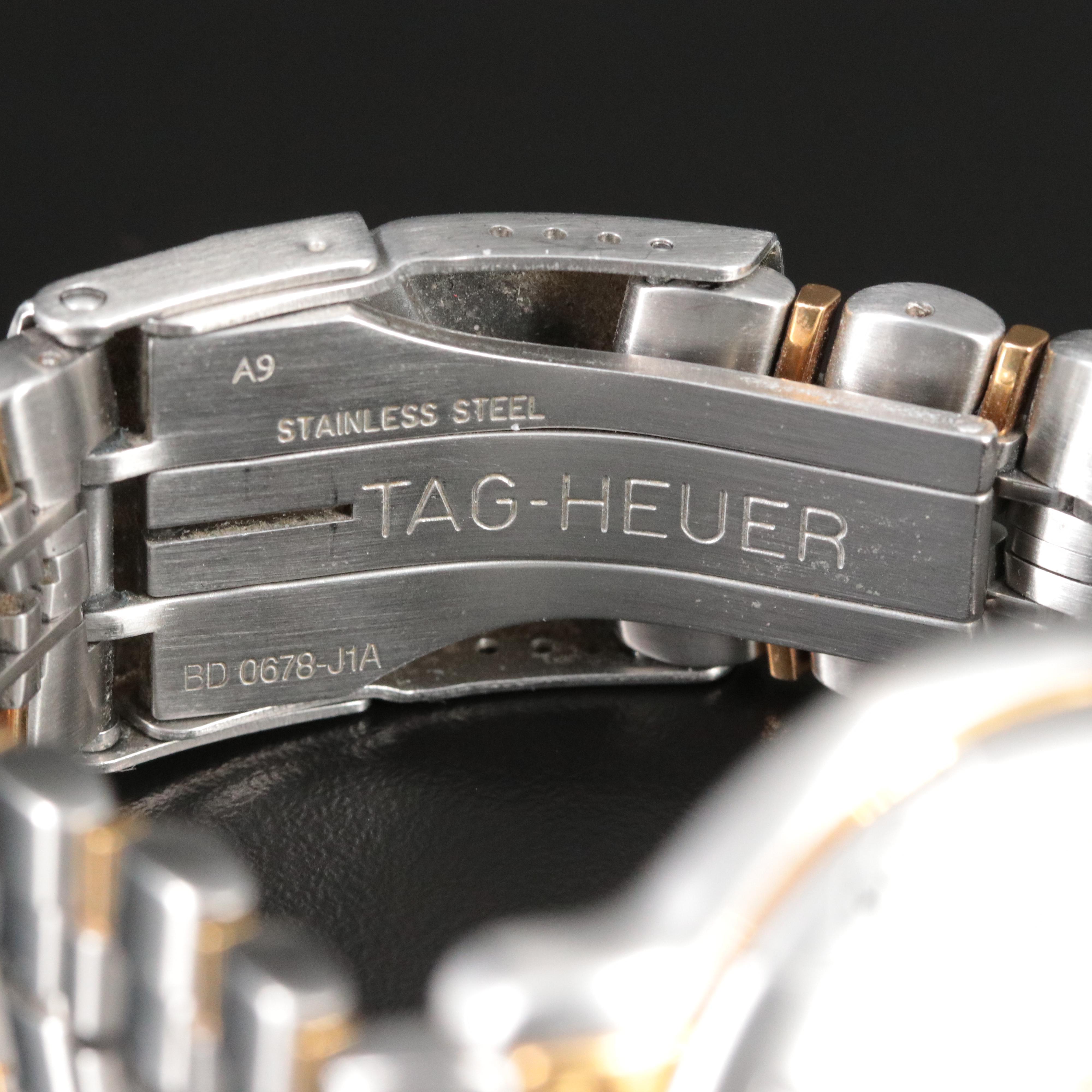 TAG Heuer 6000 Stainless Steel and 18K Model WHII5I-KI Professional 200M Watch